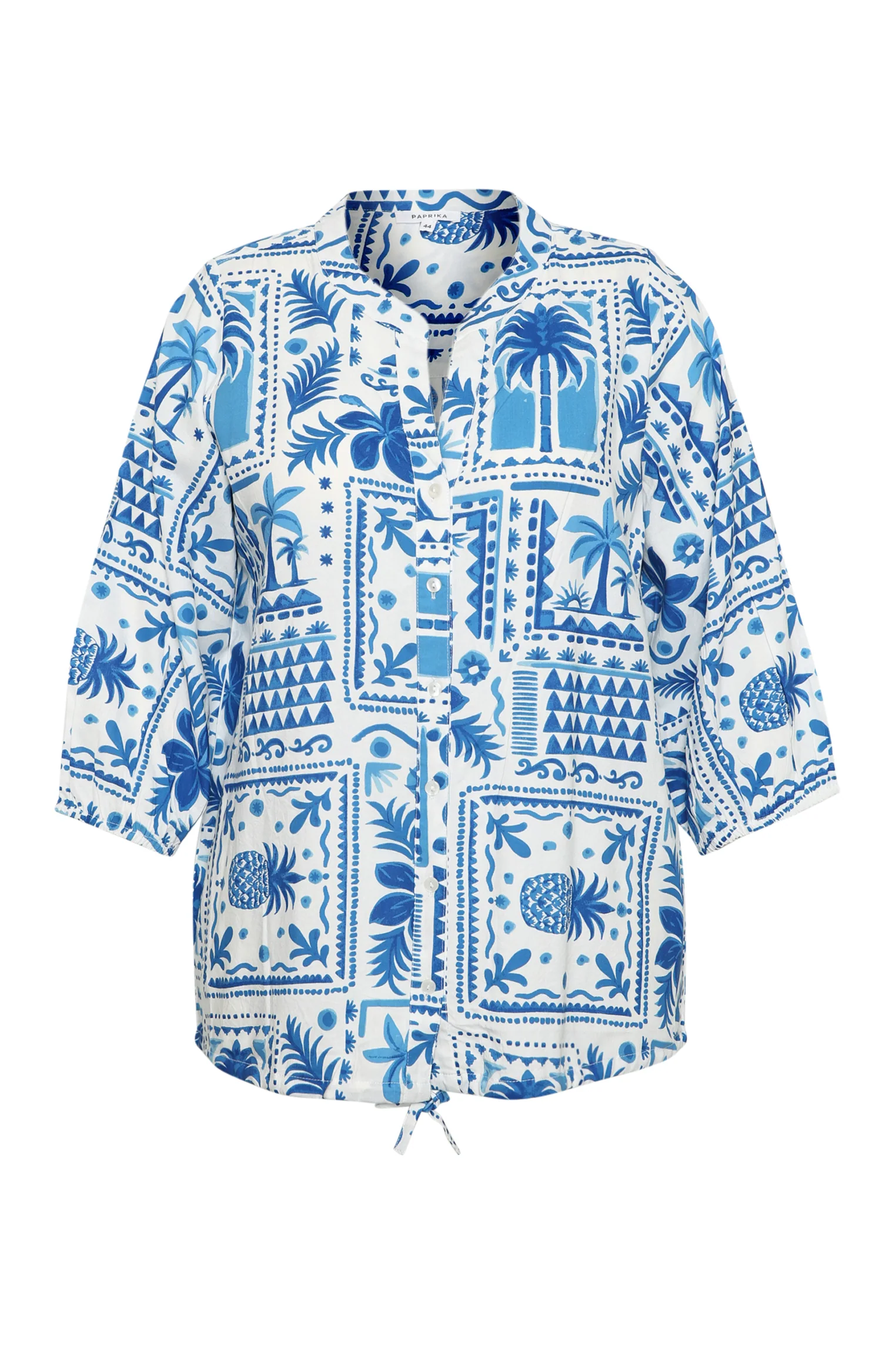 Blouse en viscose imprimé patchwork - Image 10
