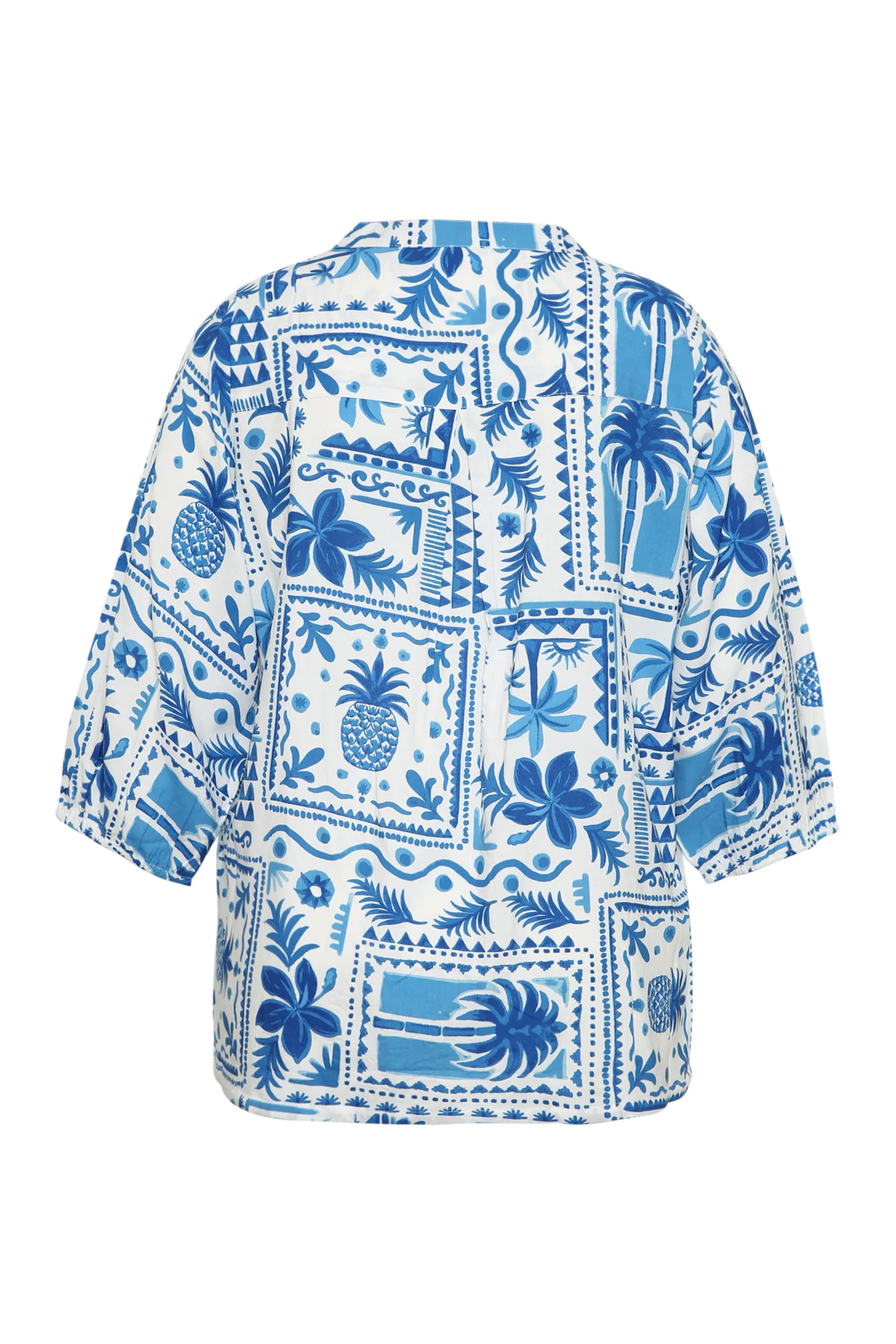 Blouse en viscose imprimé patchwork - Image 11