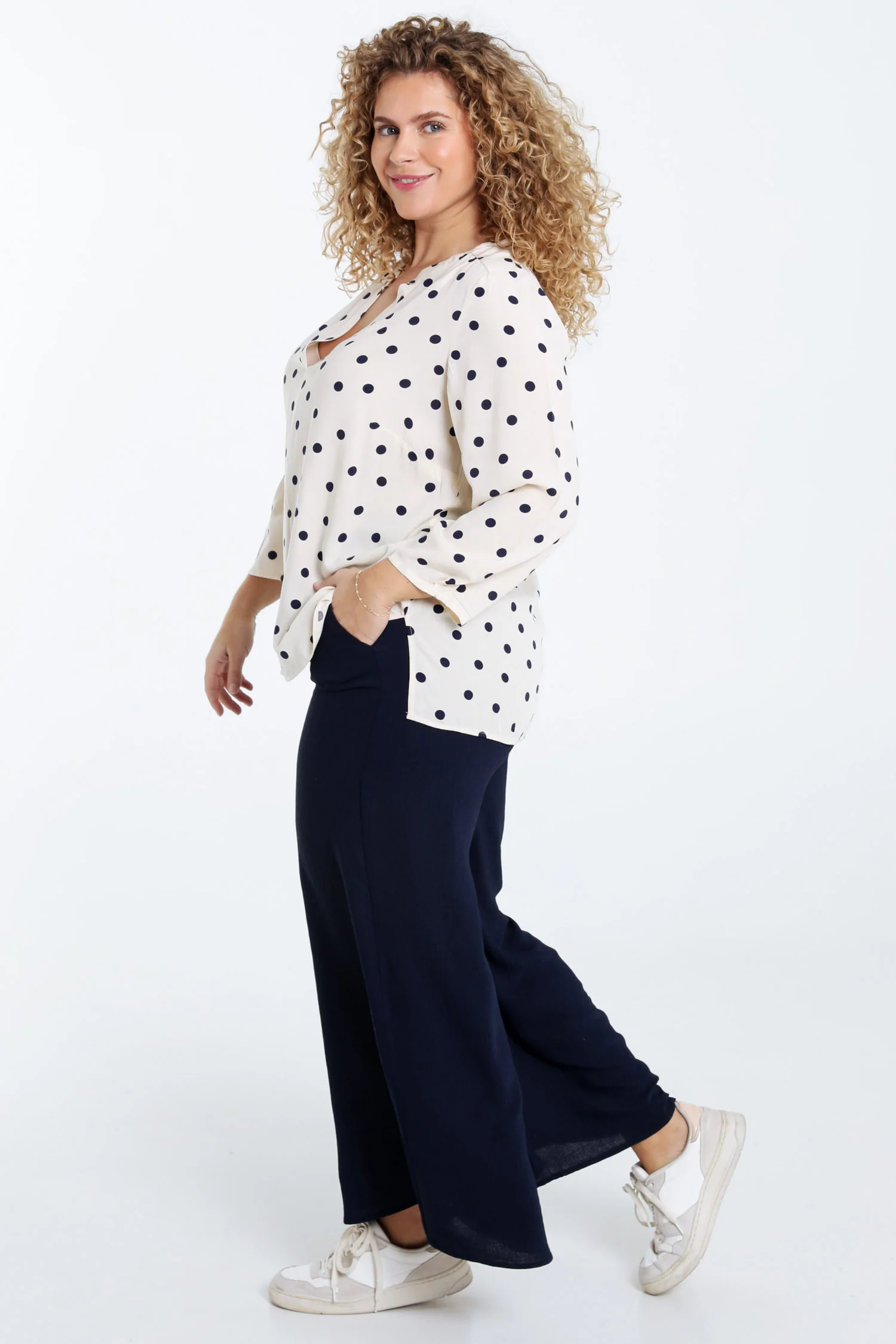 Blouse en viscose imprimé pois - Image 8