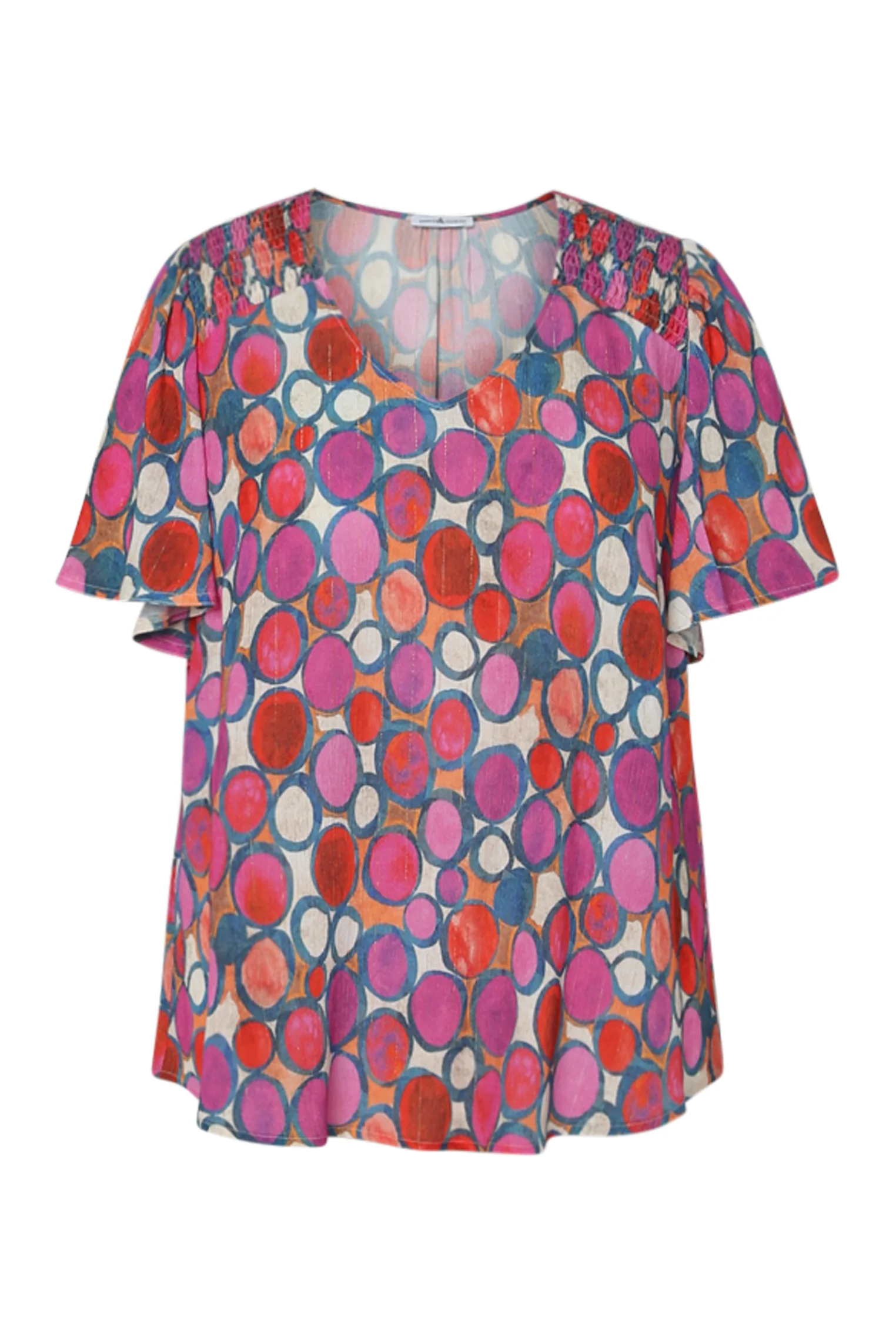 Blouse en viscose imprimé ronds - Image 10