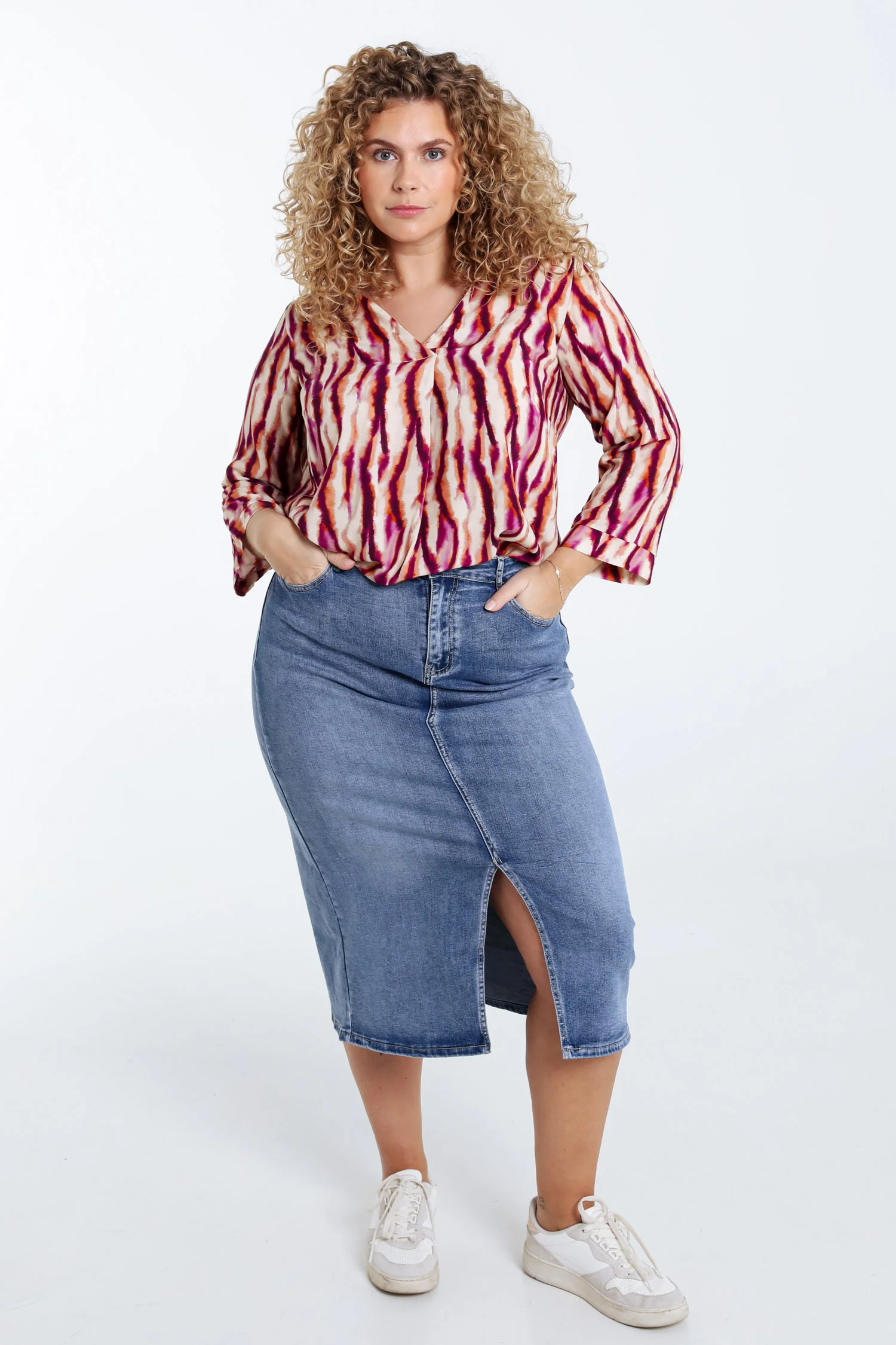 Blouse en viscose imprimé tie and dye - Image 7