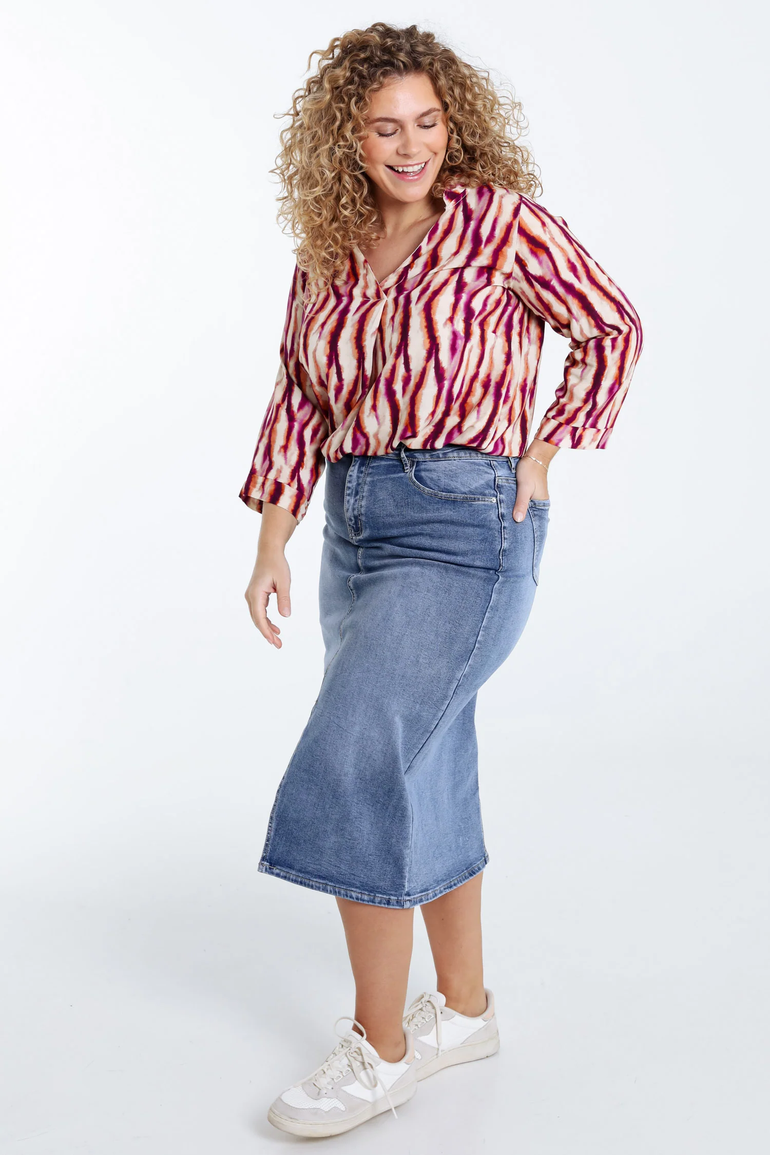Blouse en viscose imprimé tie and dye - Image 8