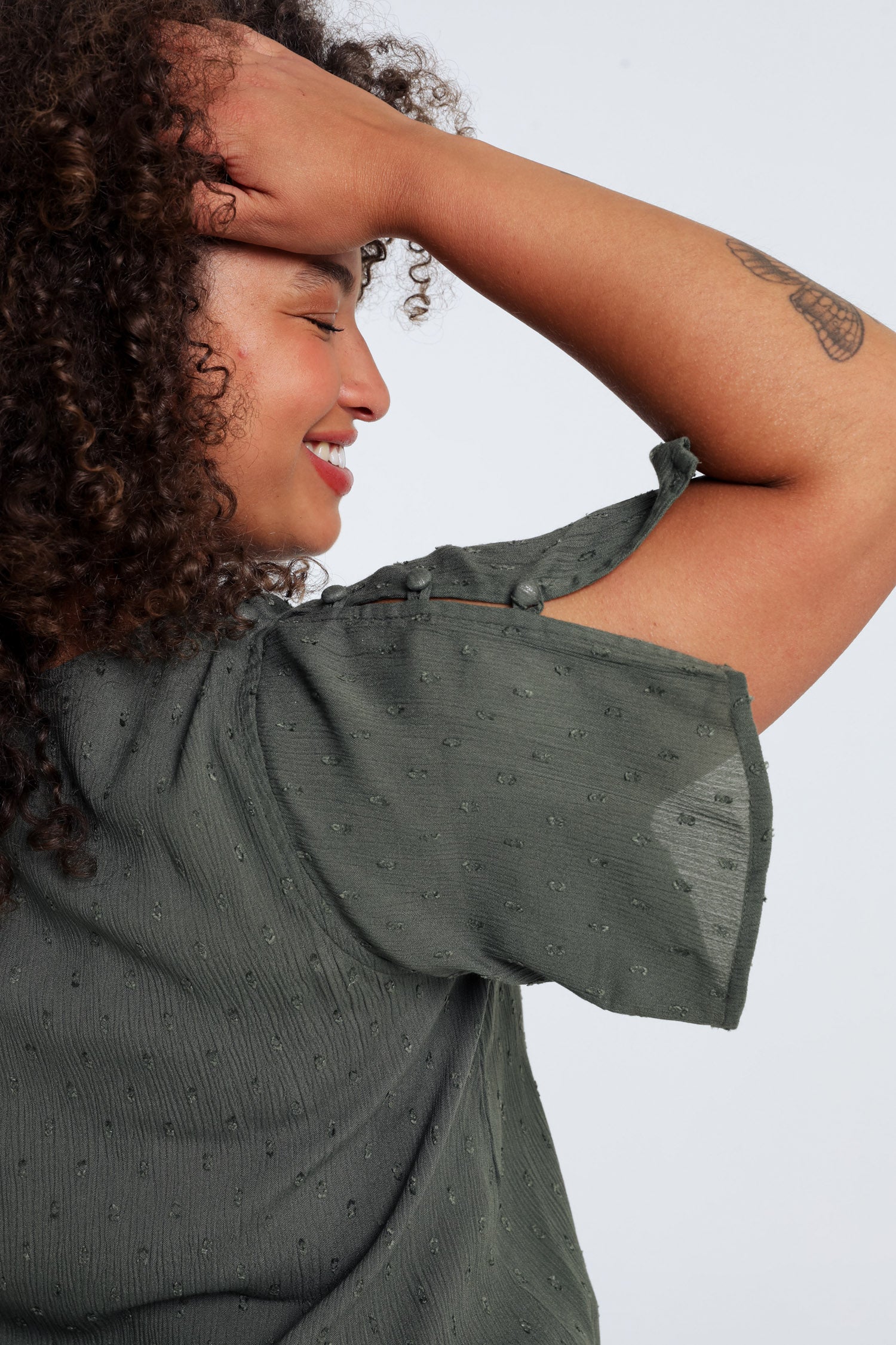 Blouse en viscose unie - Image 14