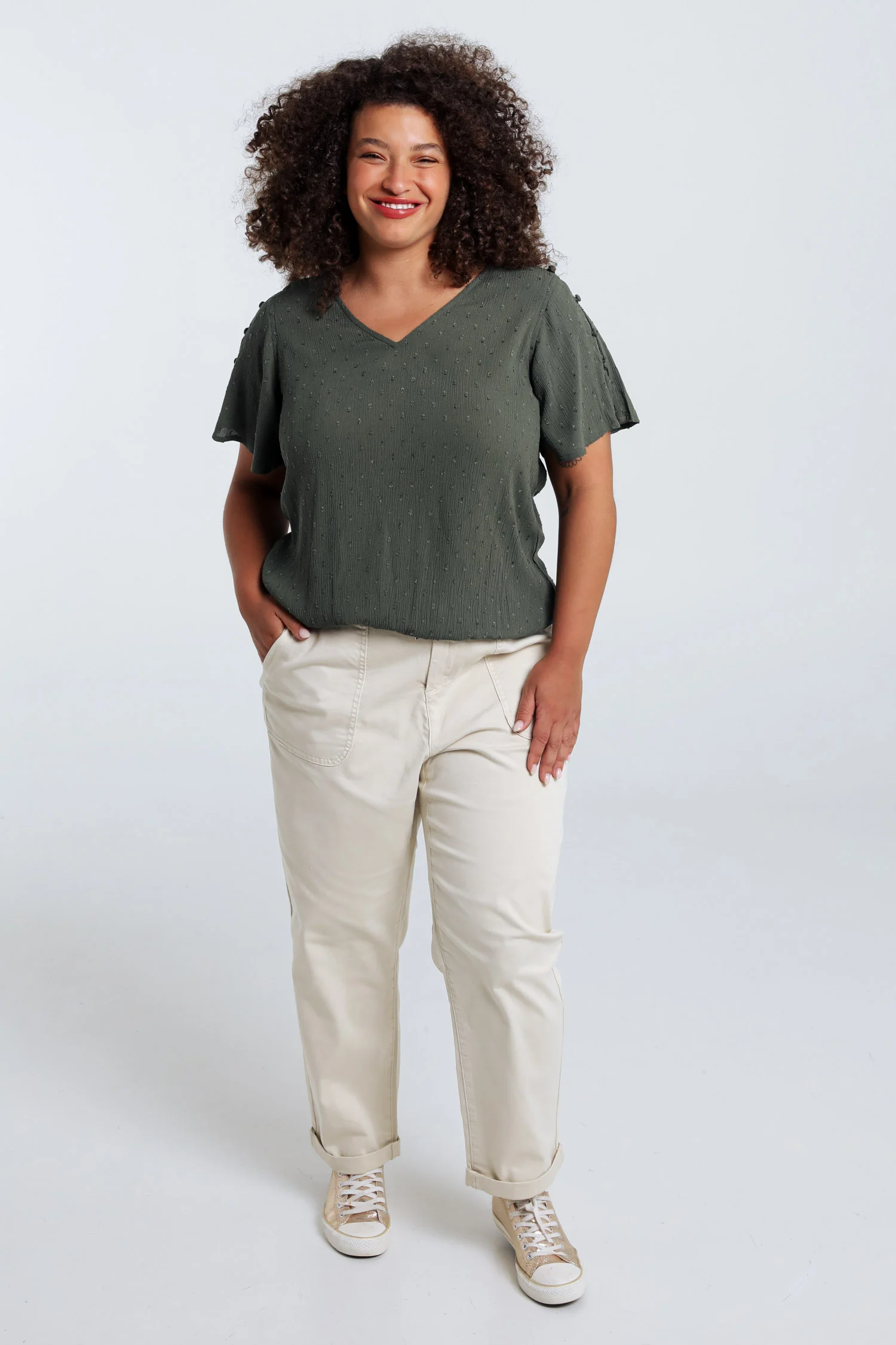 Blouse en viscose unie - Image 18