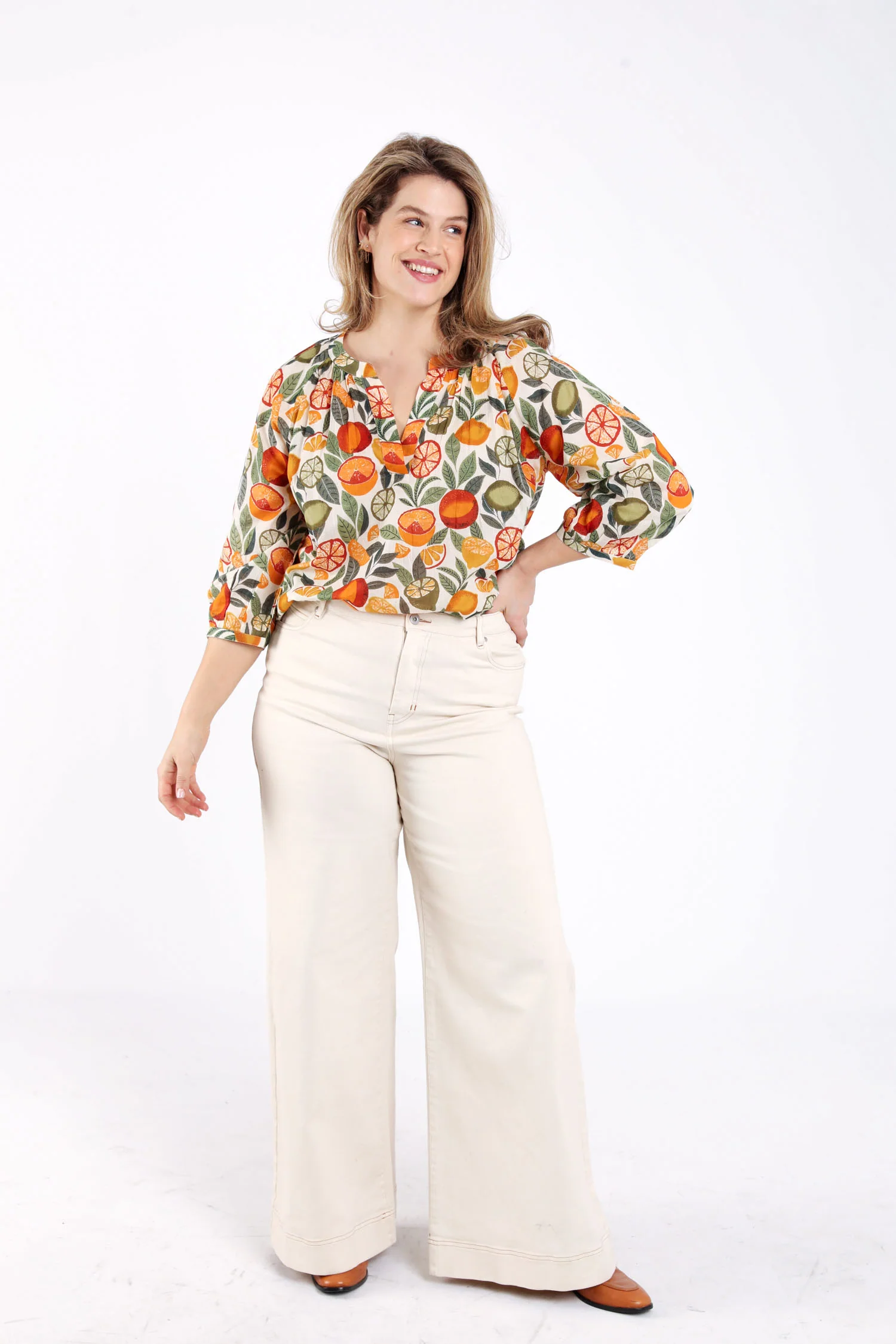 Blouse imprimé agrumes - Image 7