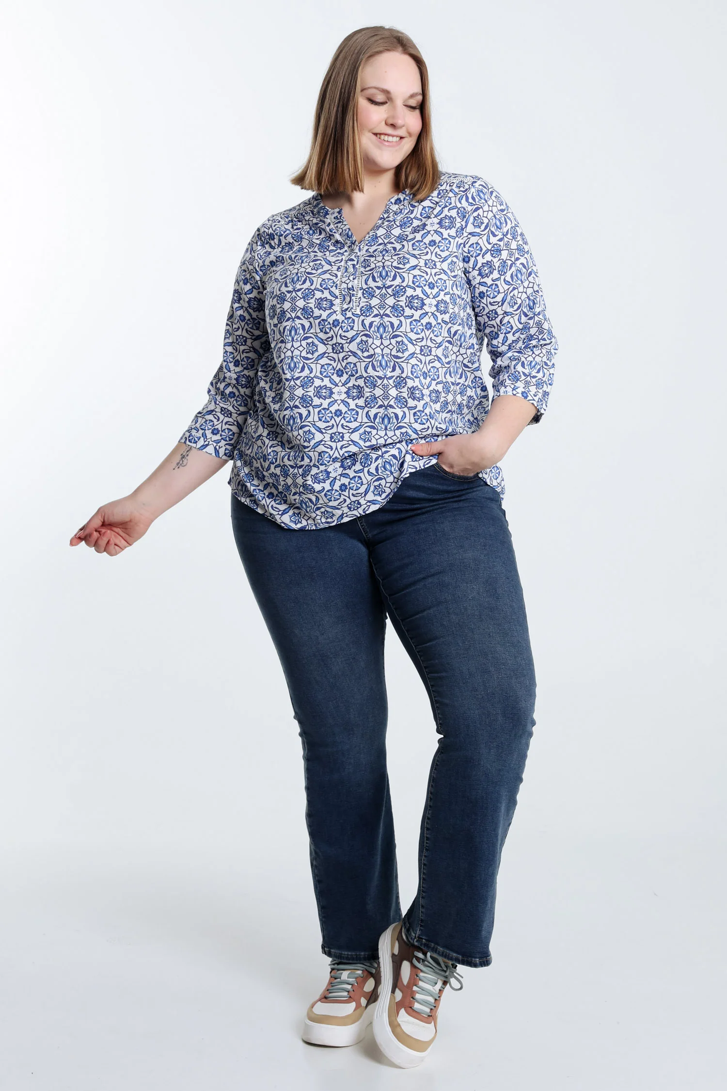Blouse imprimé bicolore - Image 7