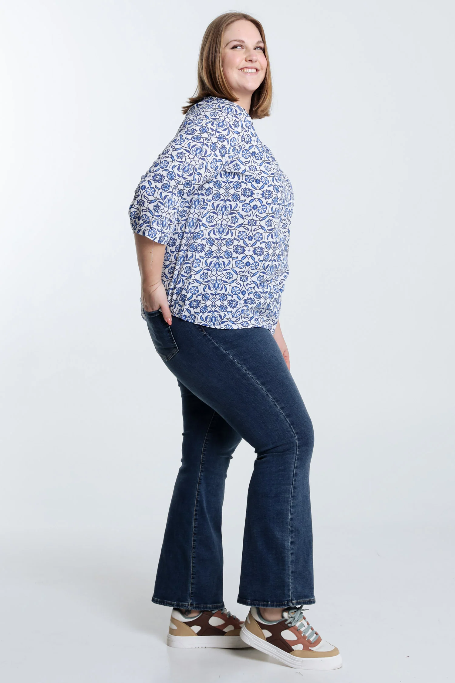 Blouse imprimé bicolore - Image 8