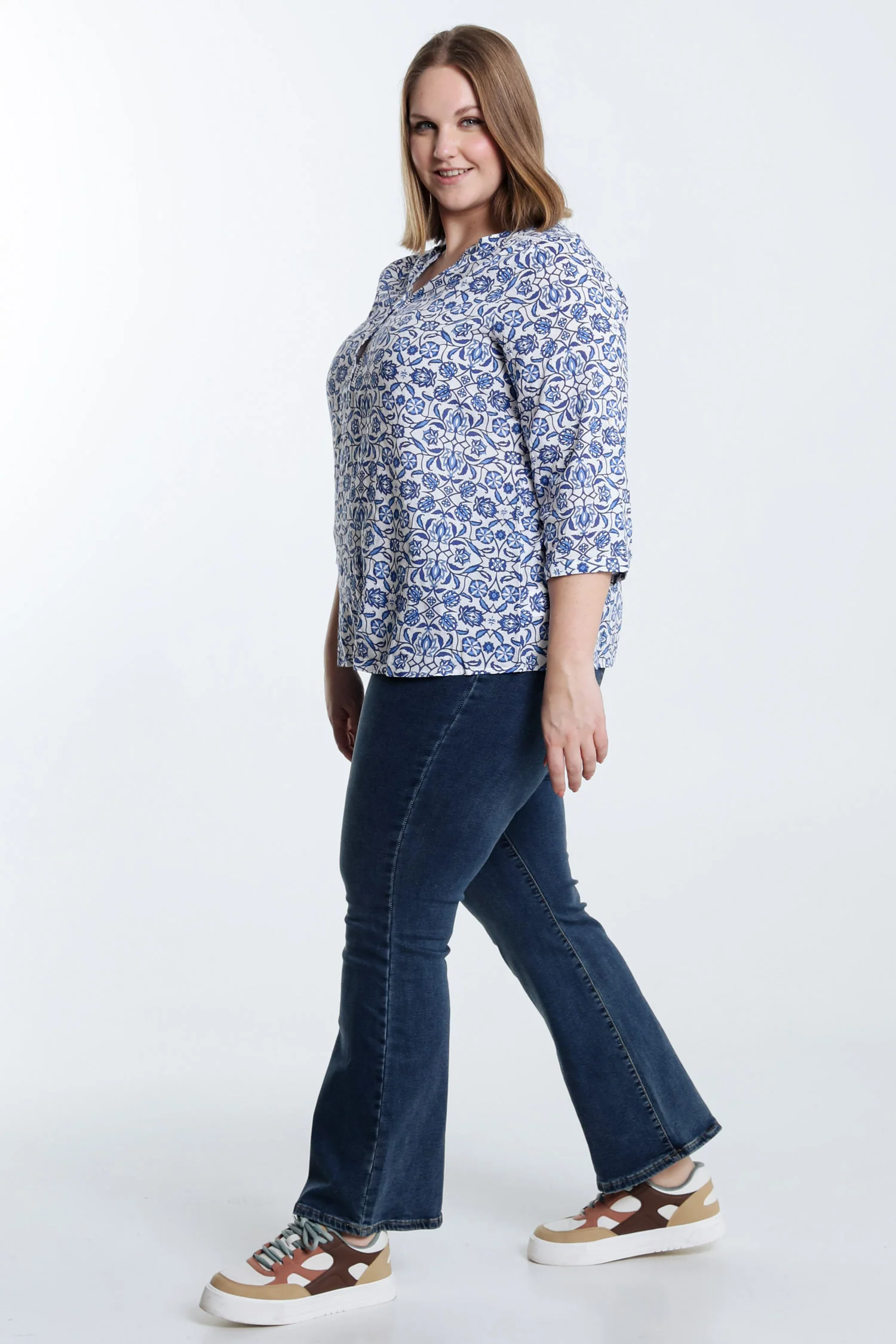 Blouse imprimé bicolore - Image 9