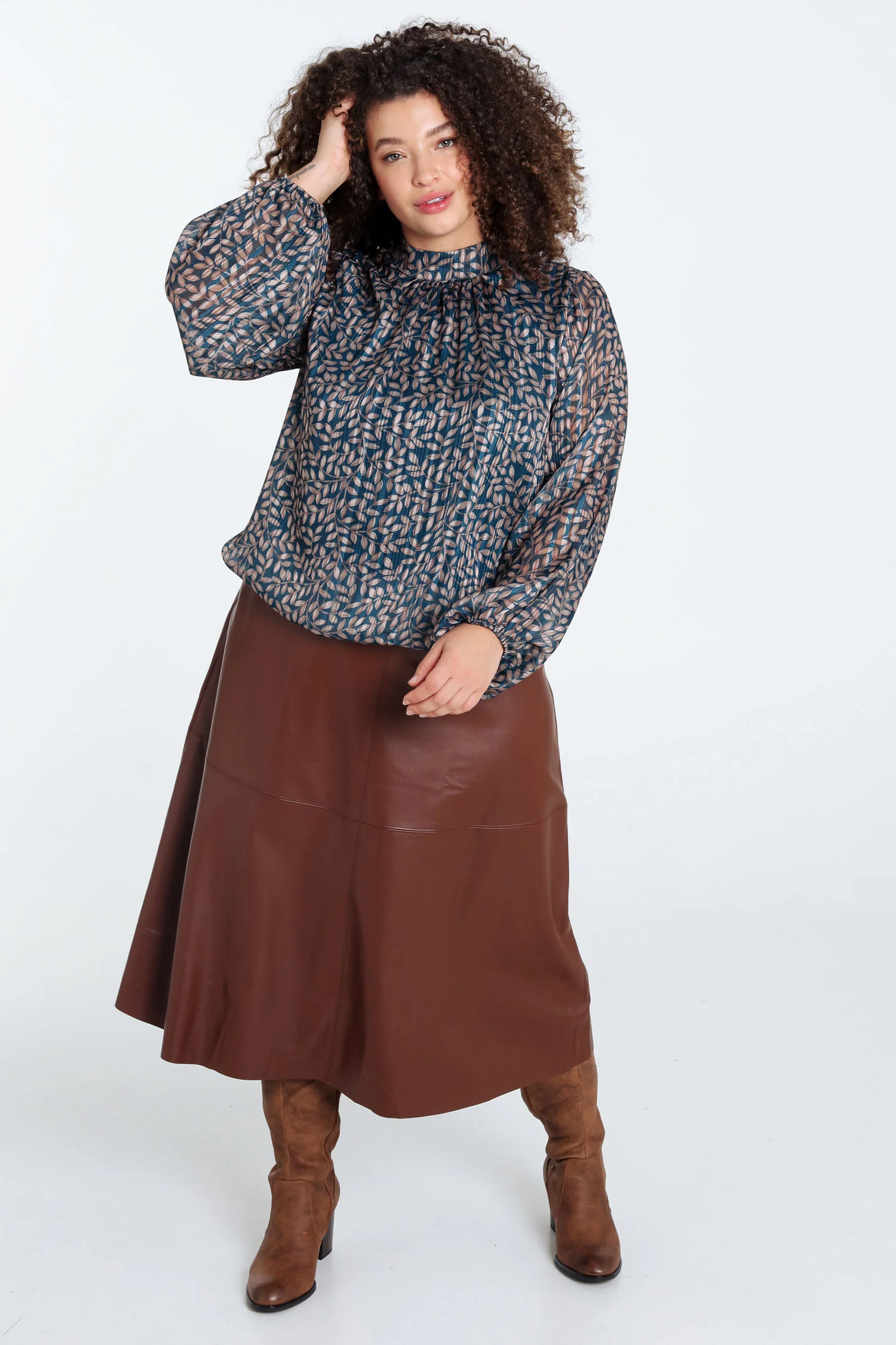 Blouse imprimé feuilles - Image 7