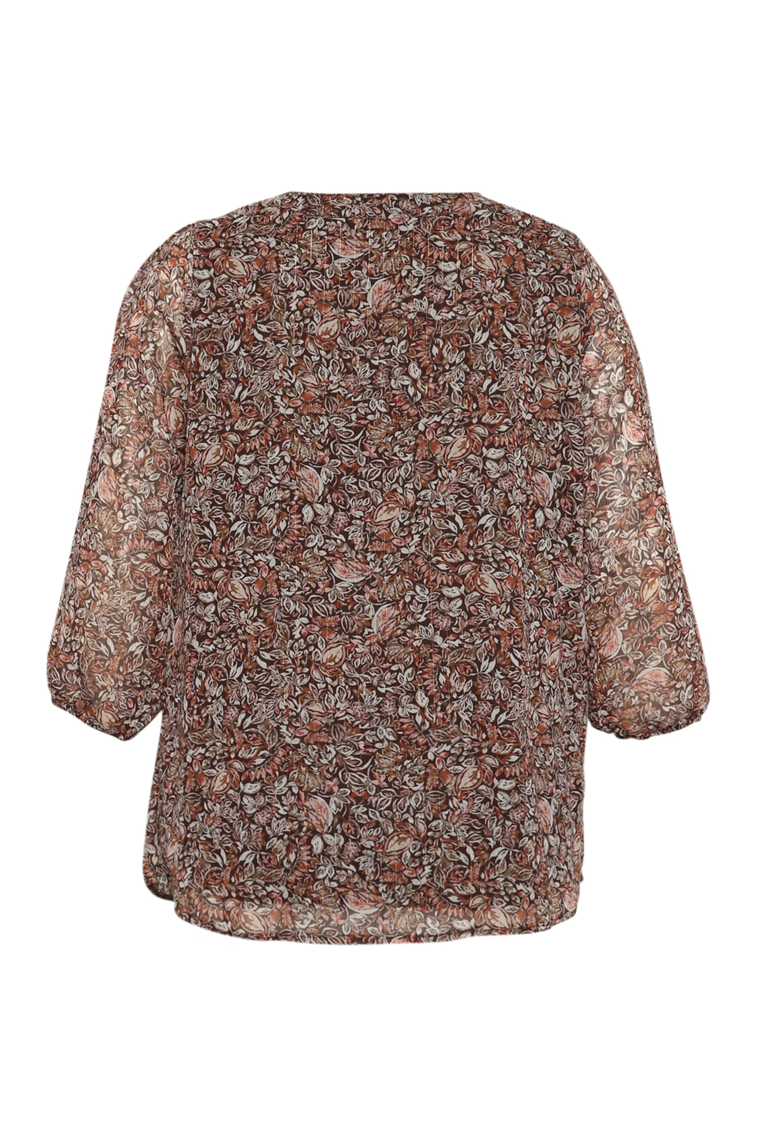 Blouse imprimé feuilles avec lurex - Image 10