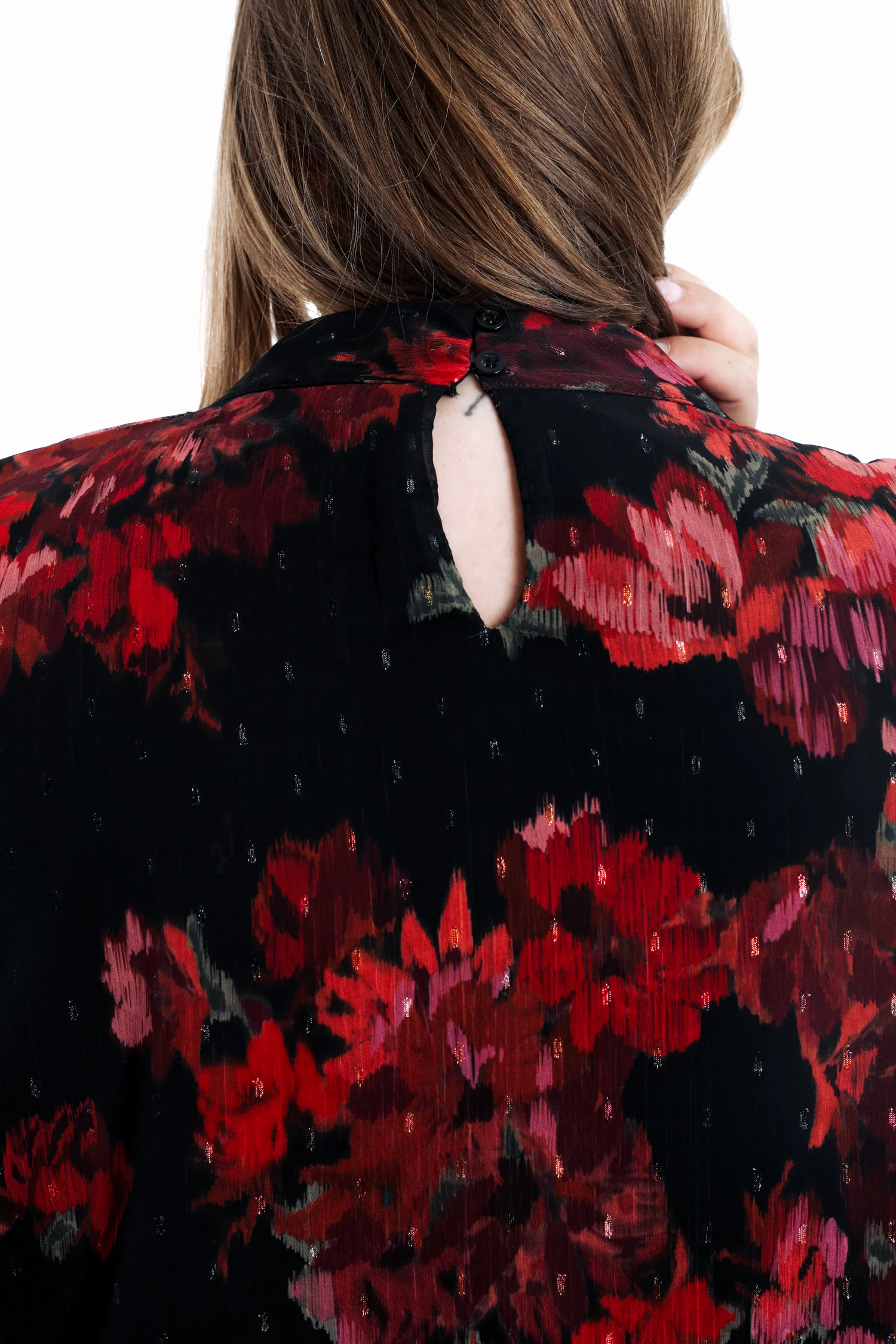Blouse imprimé fleurs floues - Image 6