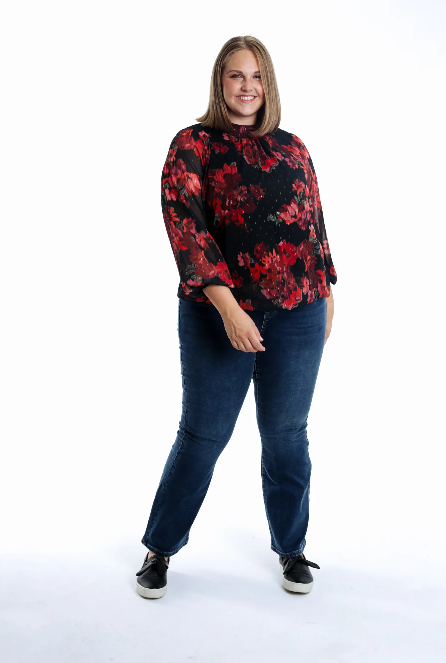 Blouse imprimé fleurs floues - Image 7