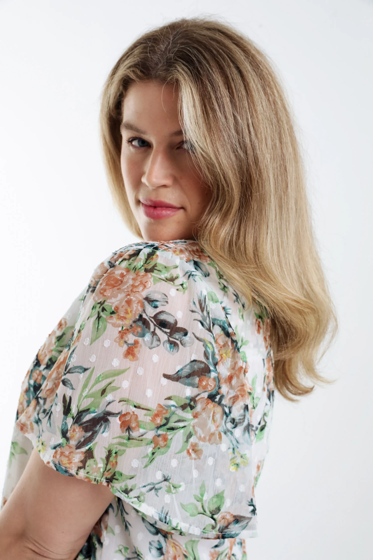 Blouse imprimé floral et plumetis - Image 3