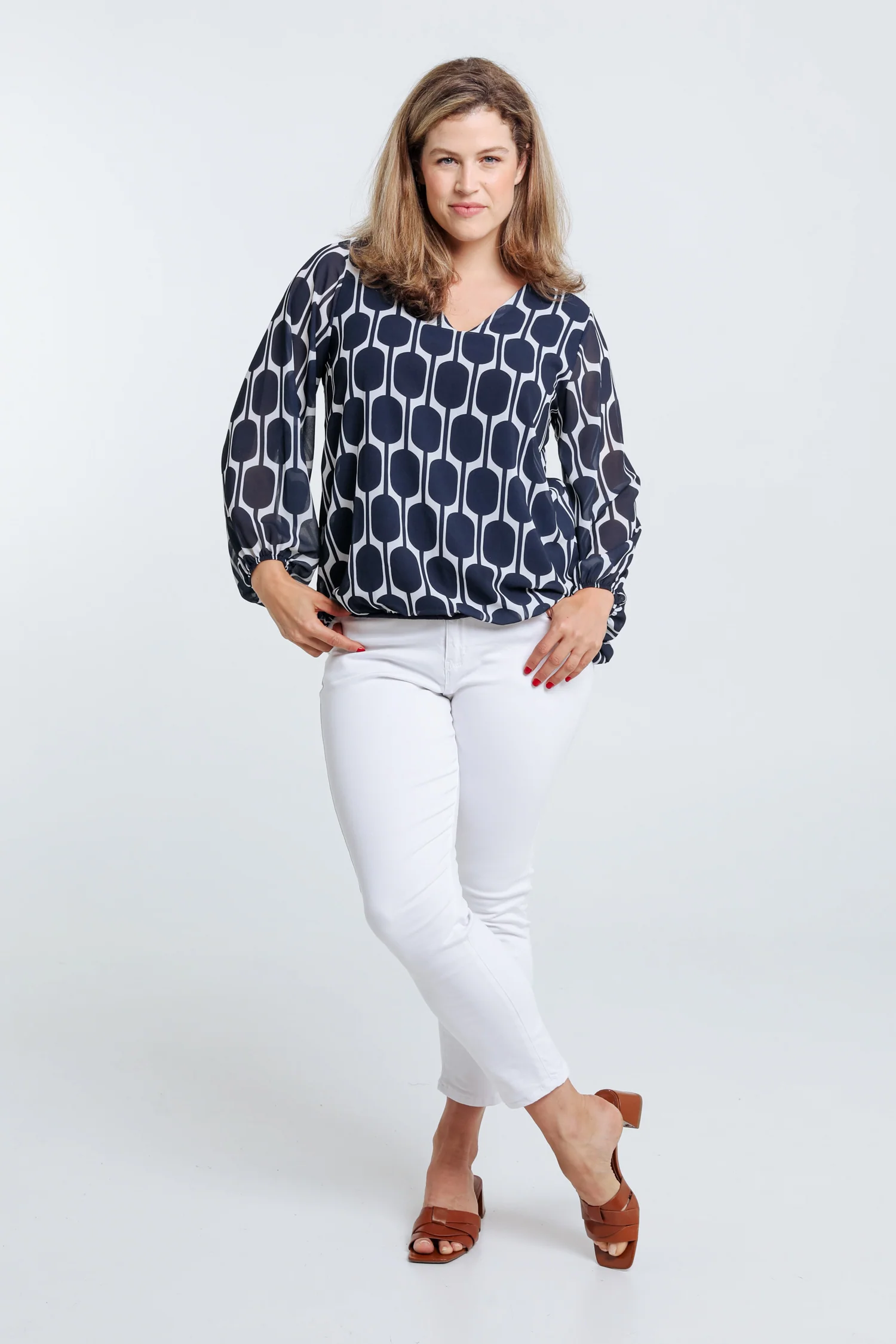 Blouse imprimé graphique - Image 9