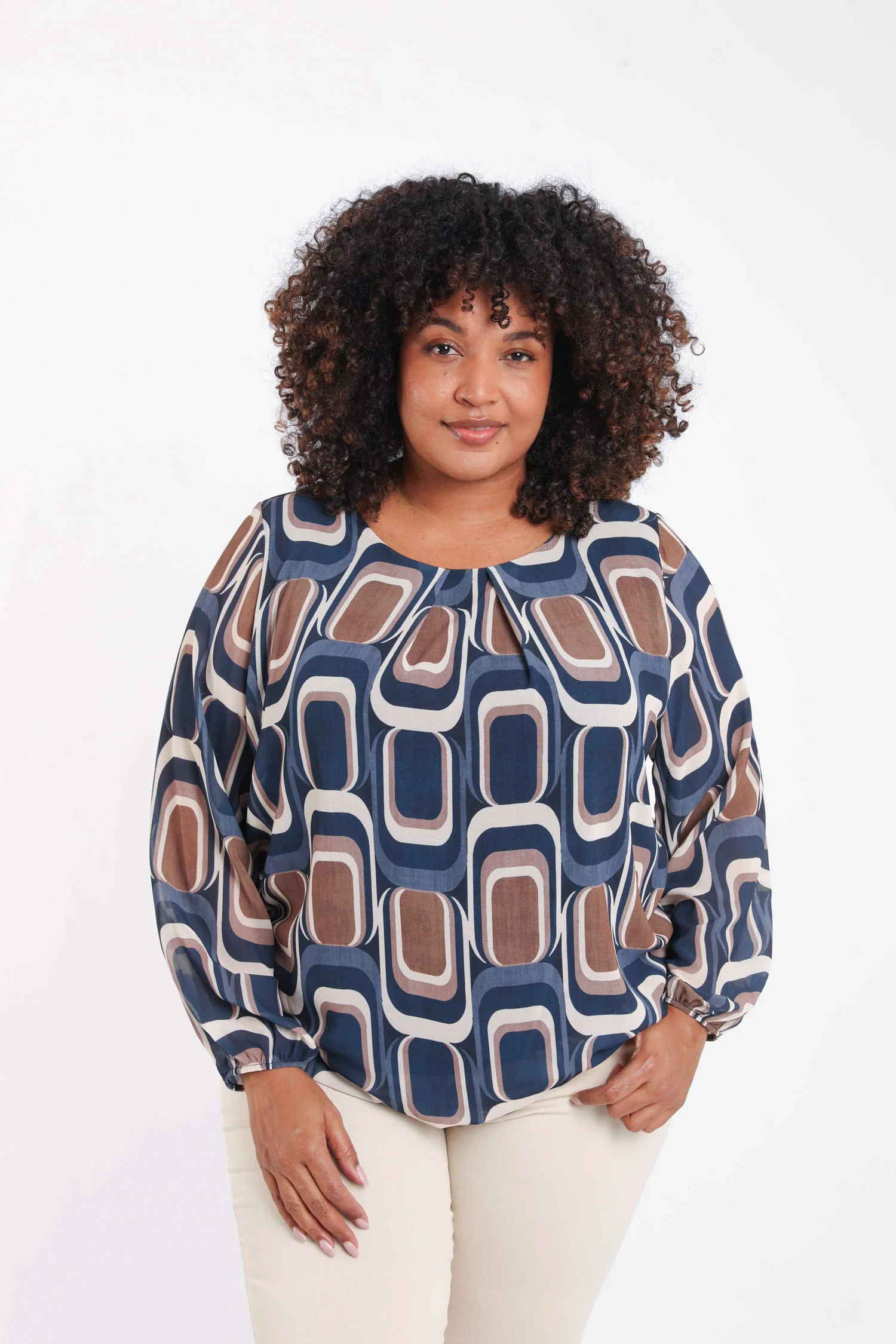 Blouse imprimé graphique