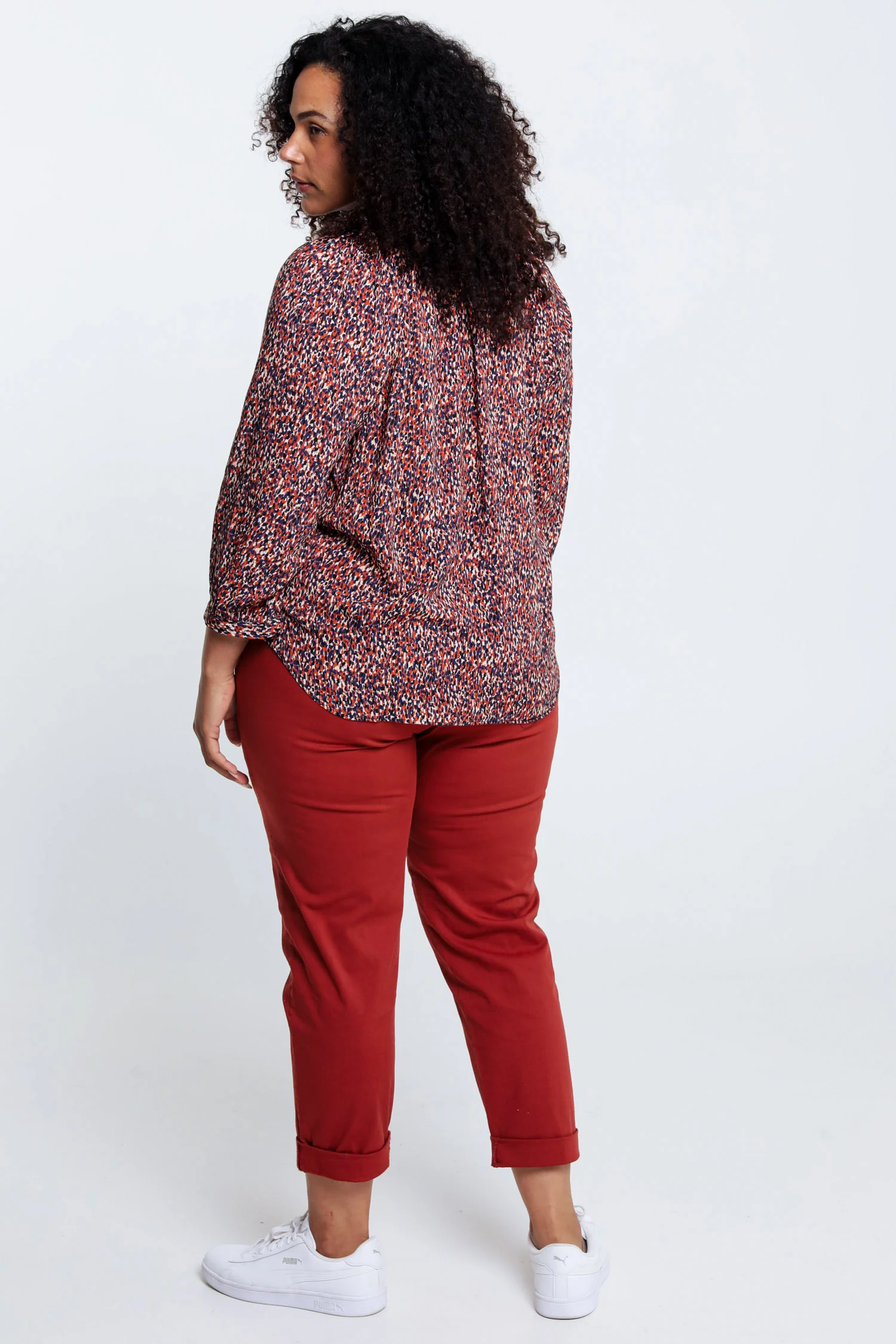 Blouse imprimĂ© peau de bĂȘte en viscose - Image 2