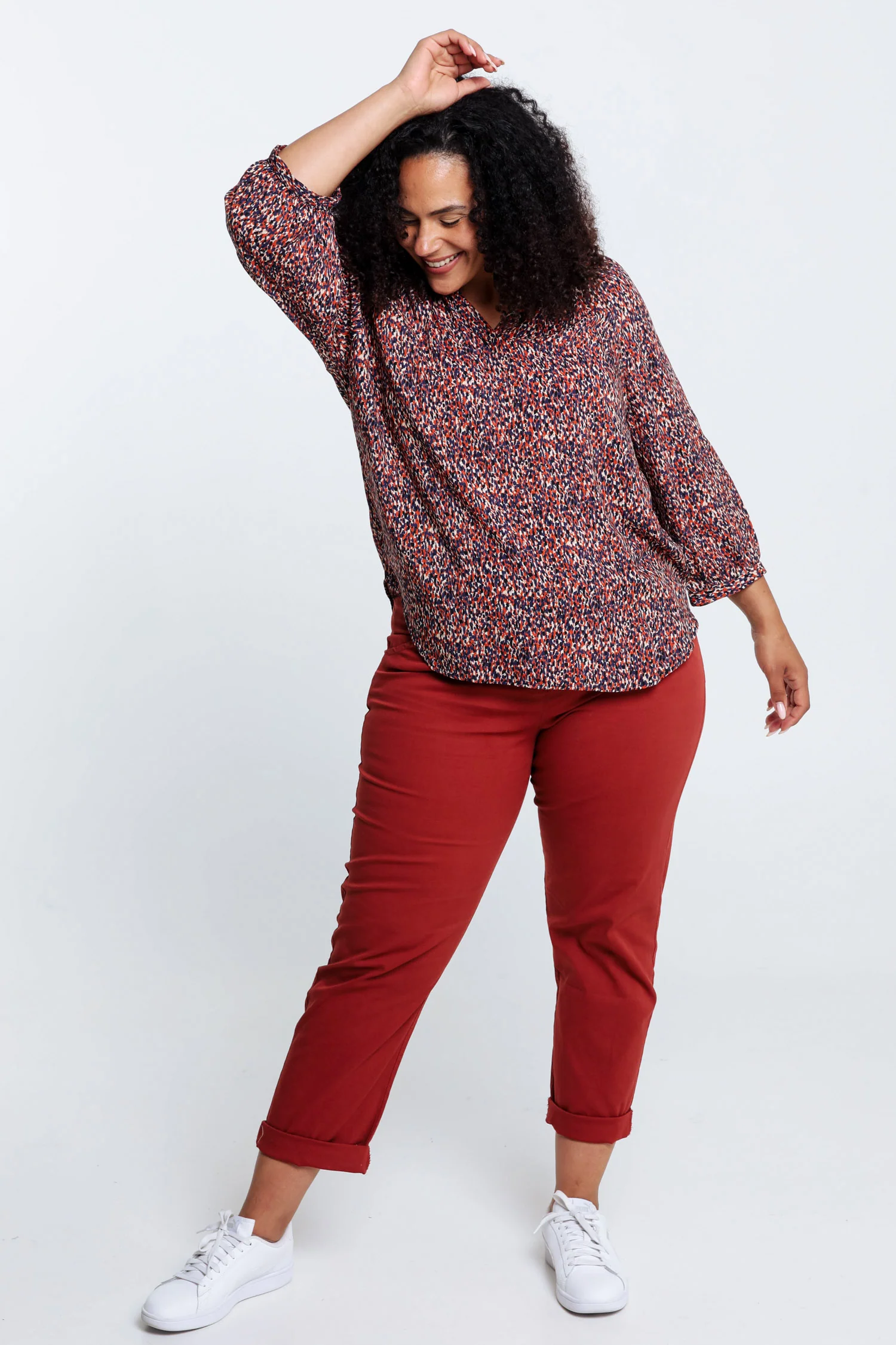 Blouse imprimĂ© peau de bĂȘte en viscose - Image 6