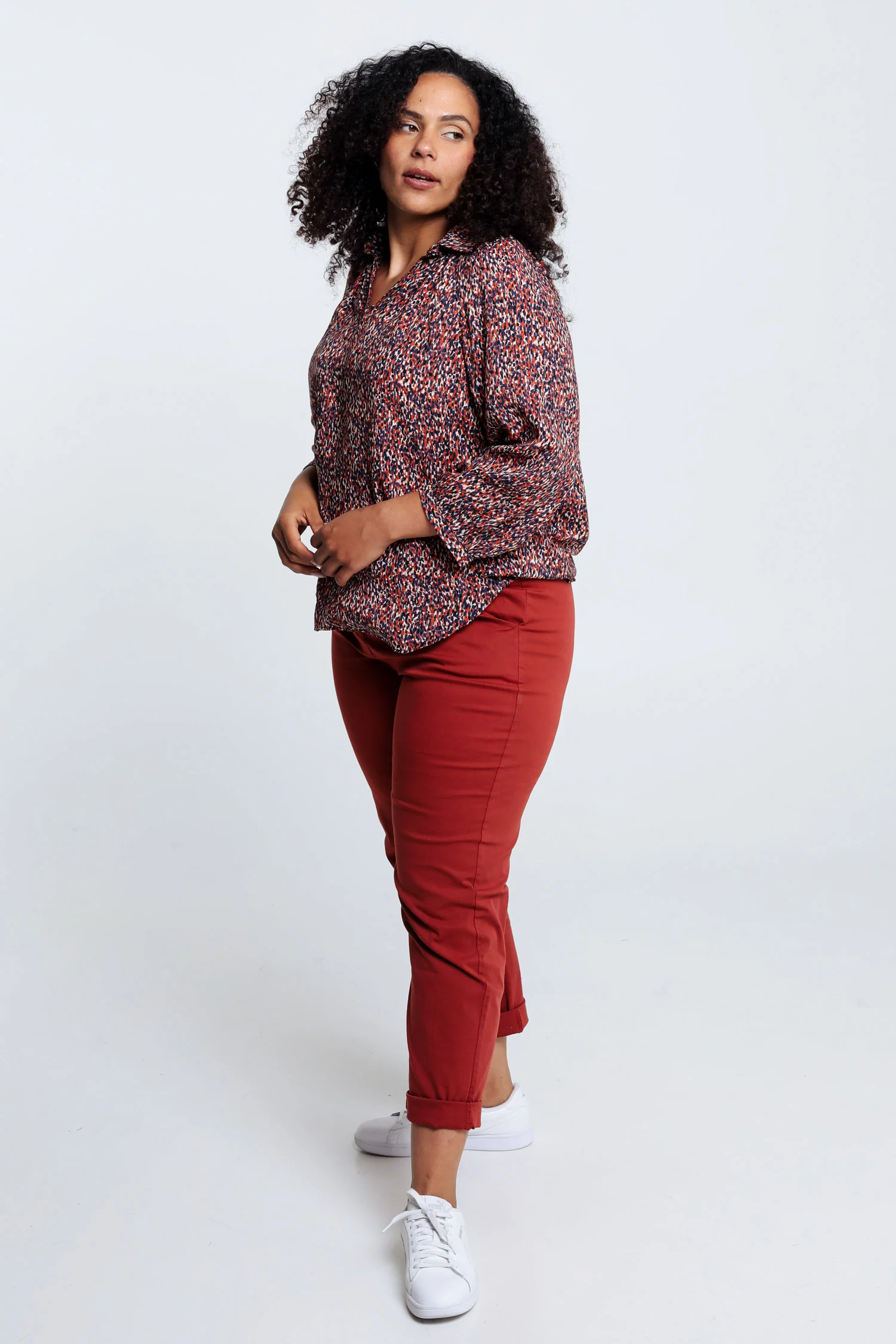 Blouse imprimĂ© peau de bĂȘte en viscose - Image 7