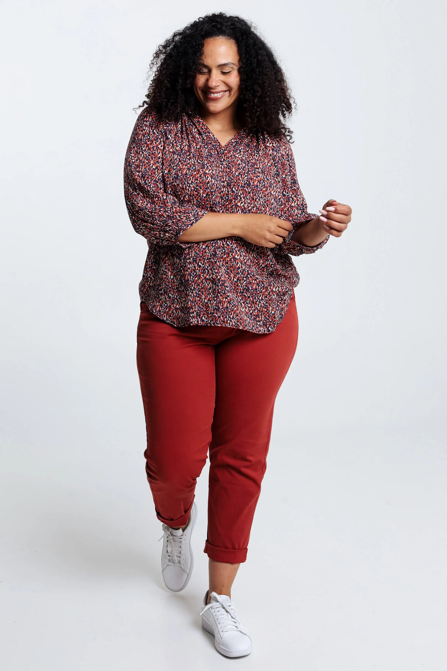 Blouse imprimĂ© peau de bĂȘte en viscose - Image 8