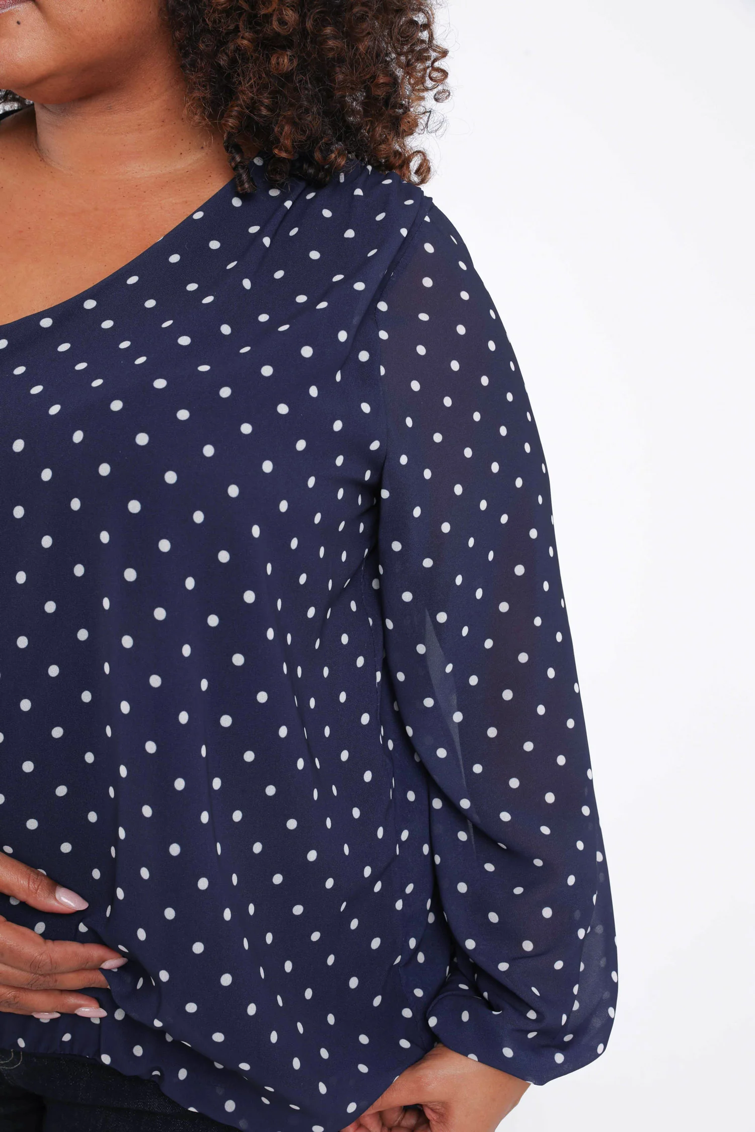 Blouse imprimé pois - Image 6
