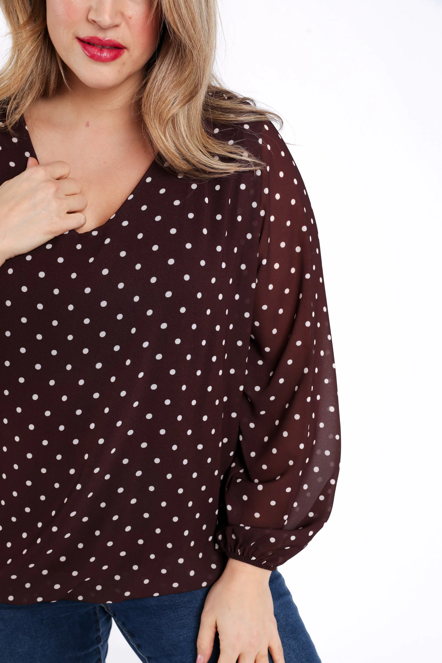 Blouse imprimé pois - Image 5