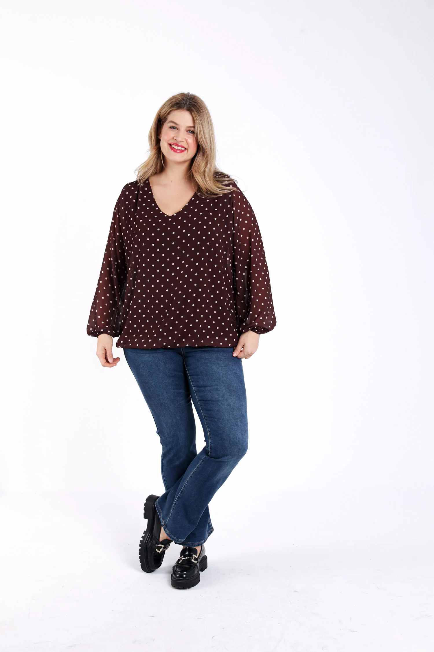 Blouse imprimé pois - Image 6