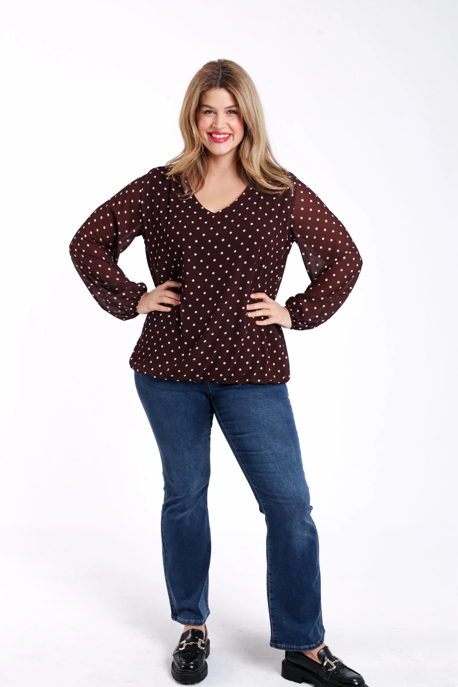 Blouse imprimé pois - Image 7