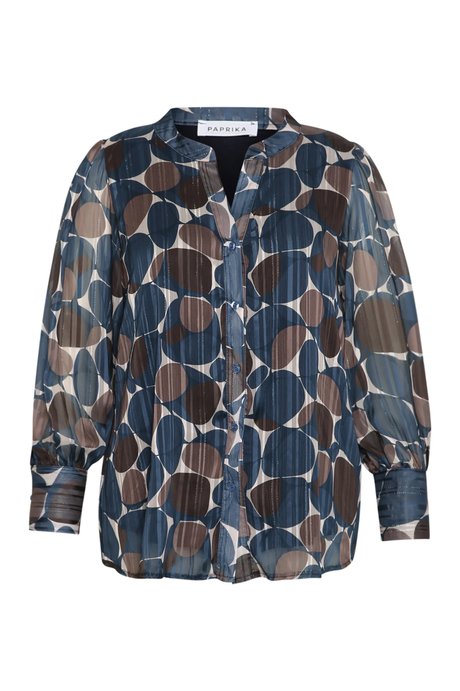 Blouse imprimé ronds avec foil - Image 7