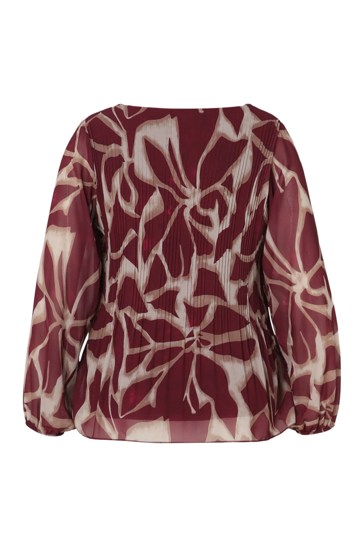 Blouse plissée imprimé graphique - Image 11