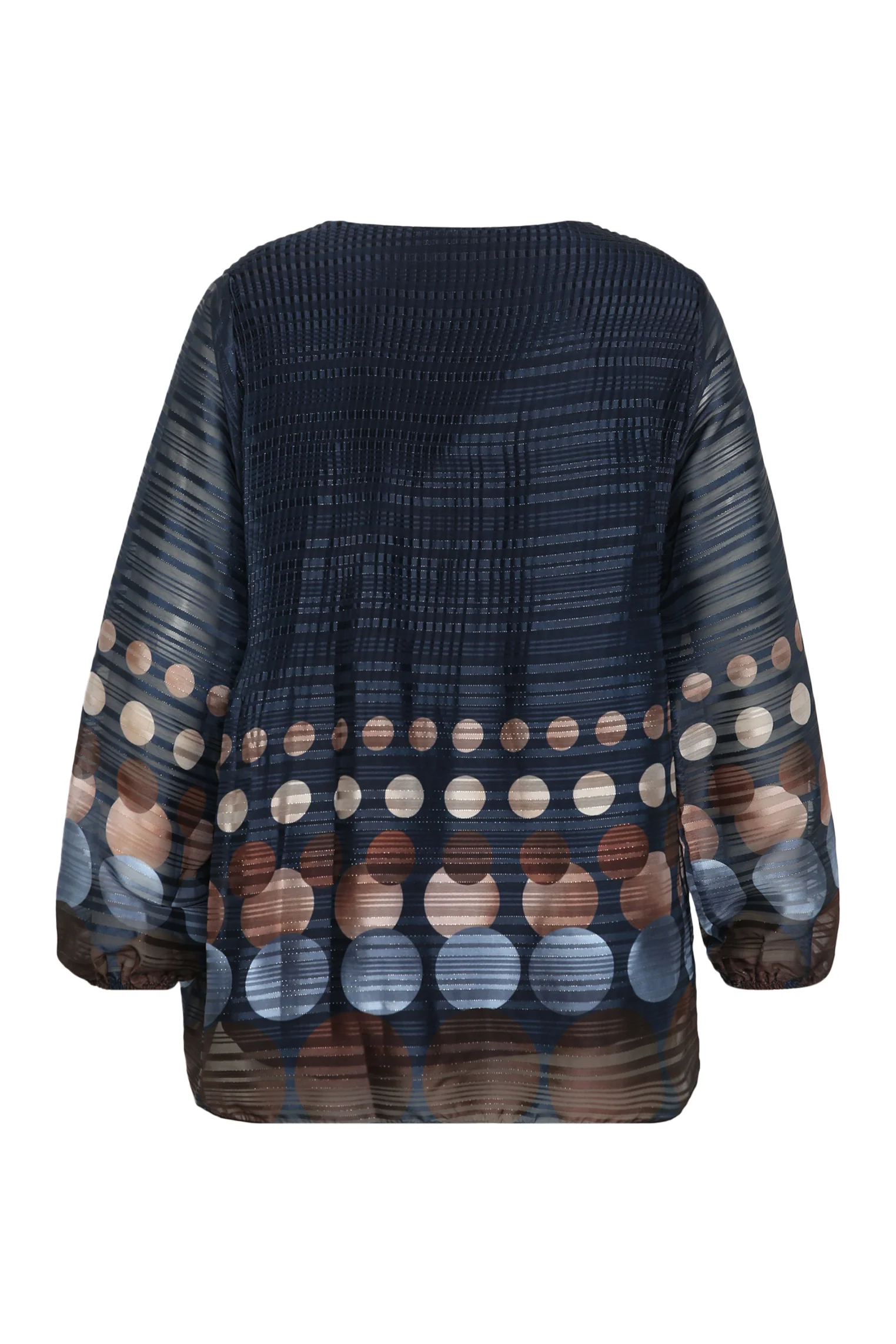 Blouse plissée imprimé ronds - Image 10