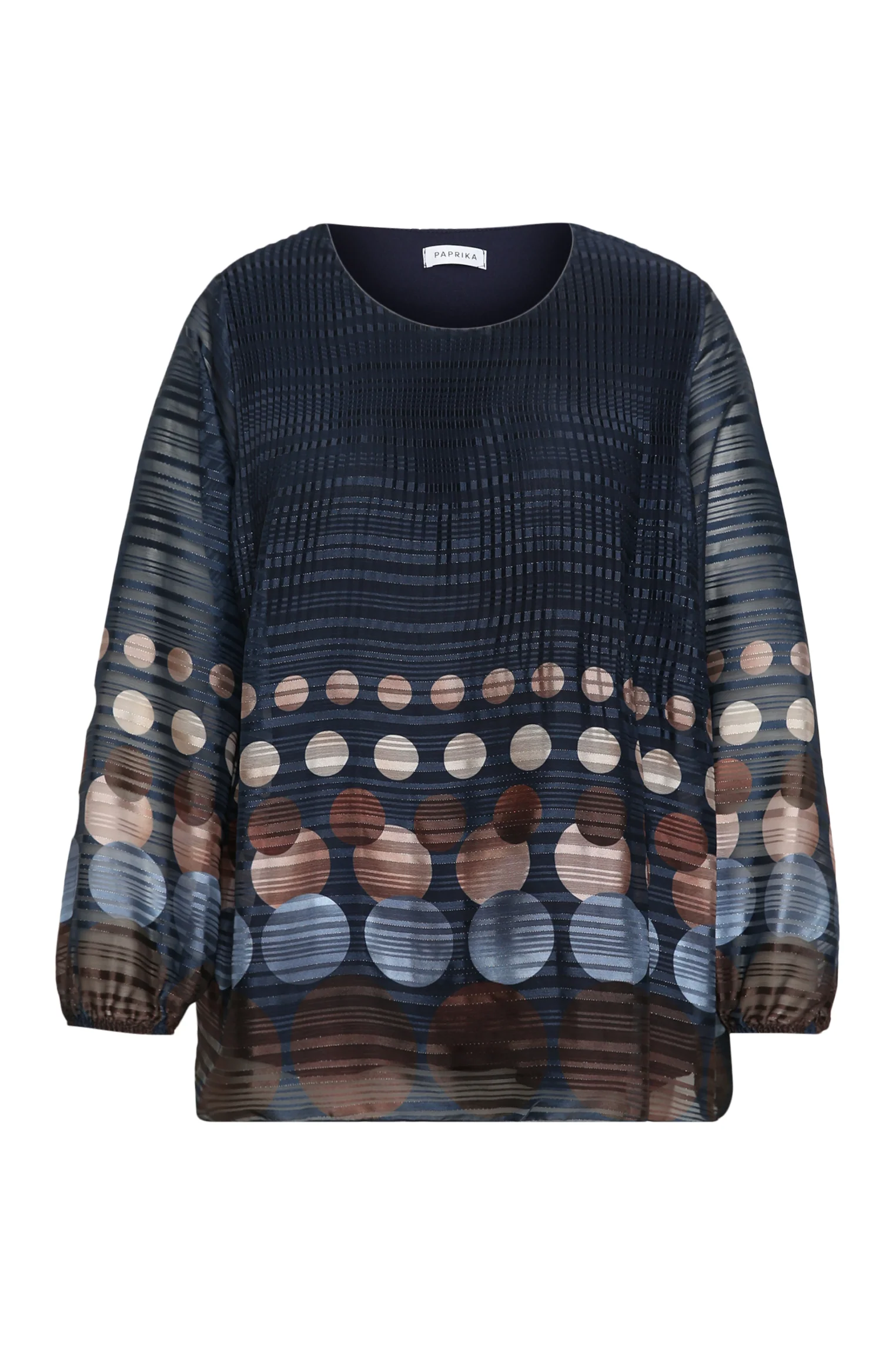 Blouse plissée imprimé ronds - Image 9