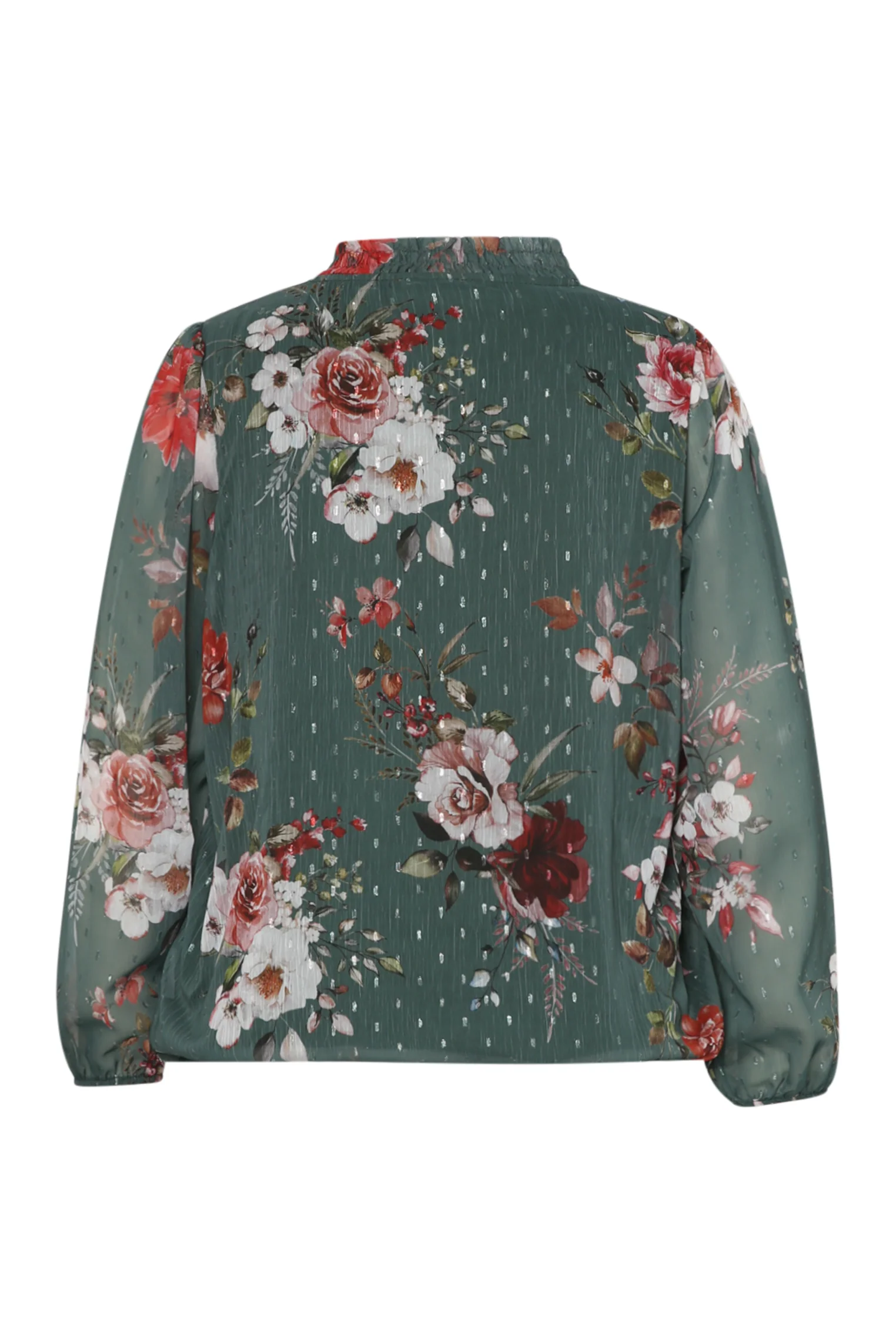 Blouse plumetis imprimé fleurs - Image 9
