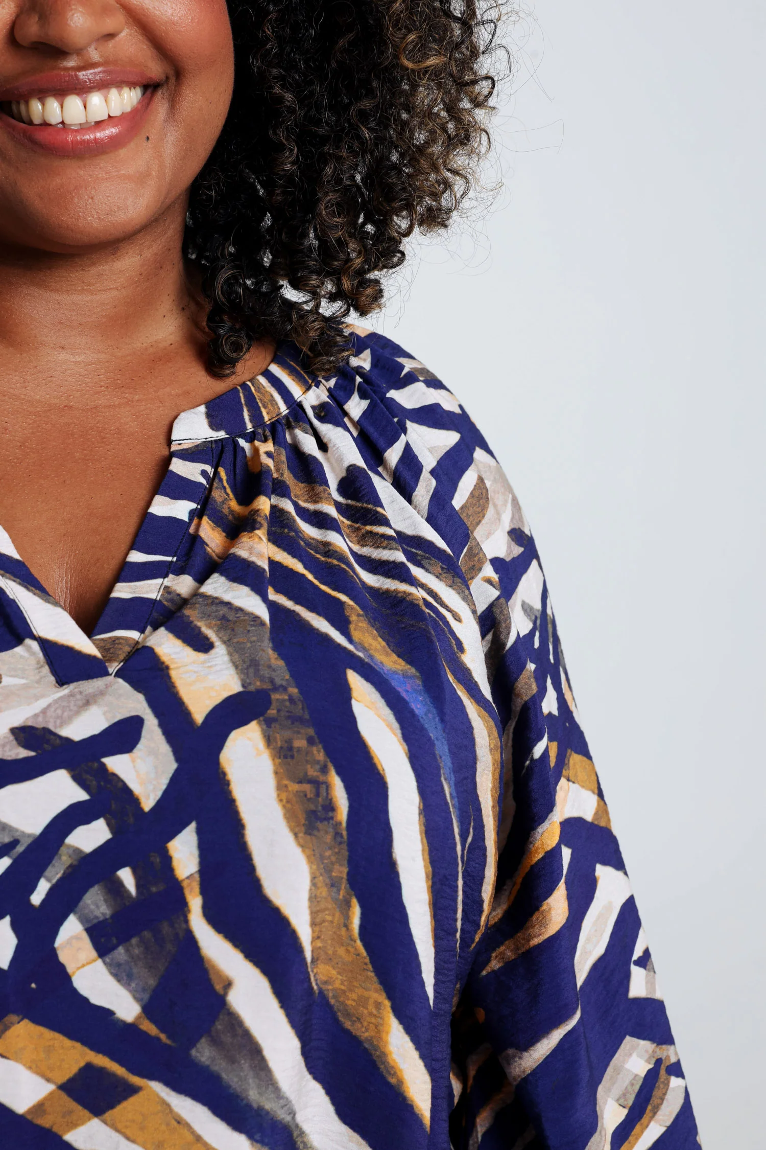 Blouse Raglan zèbre en viscose - Image 6