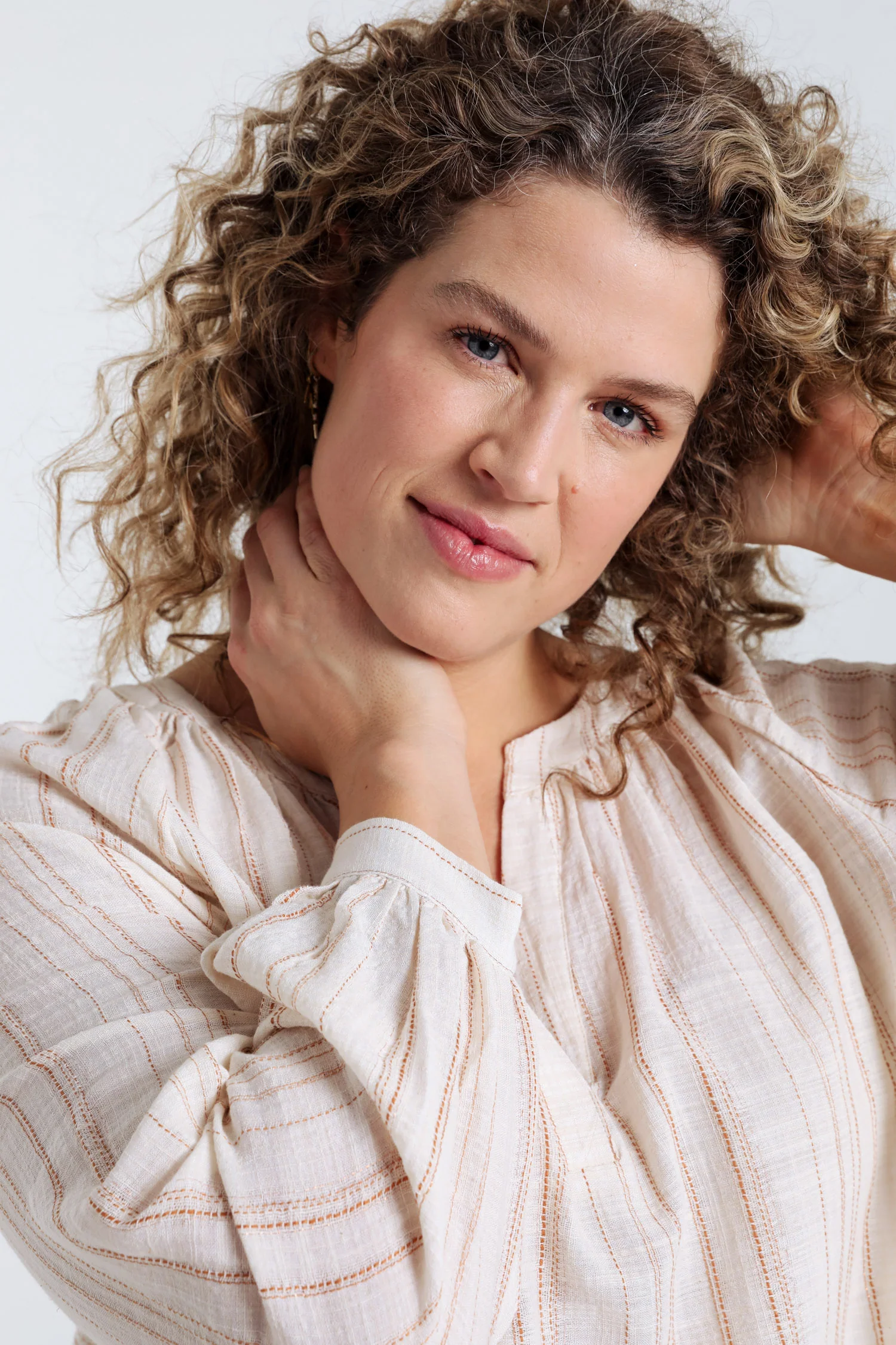 Blouse rayée avec lurex - Image 4