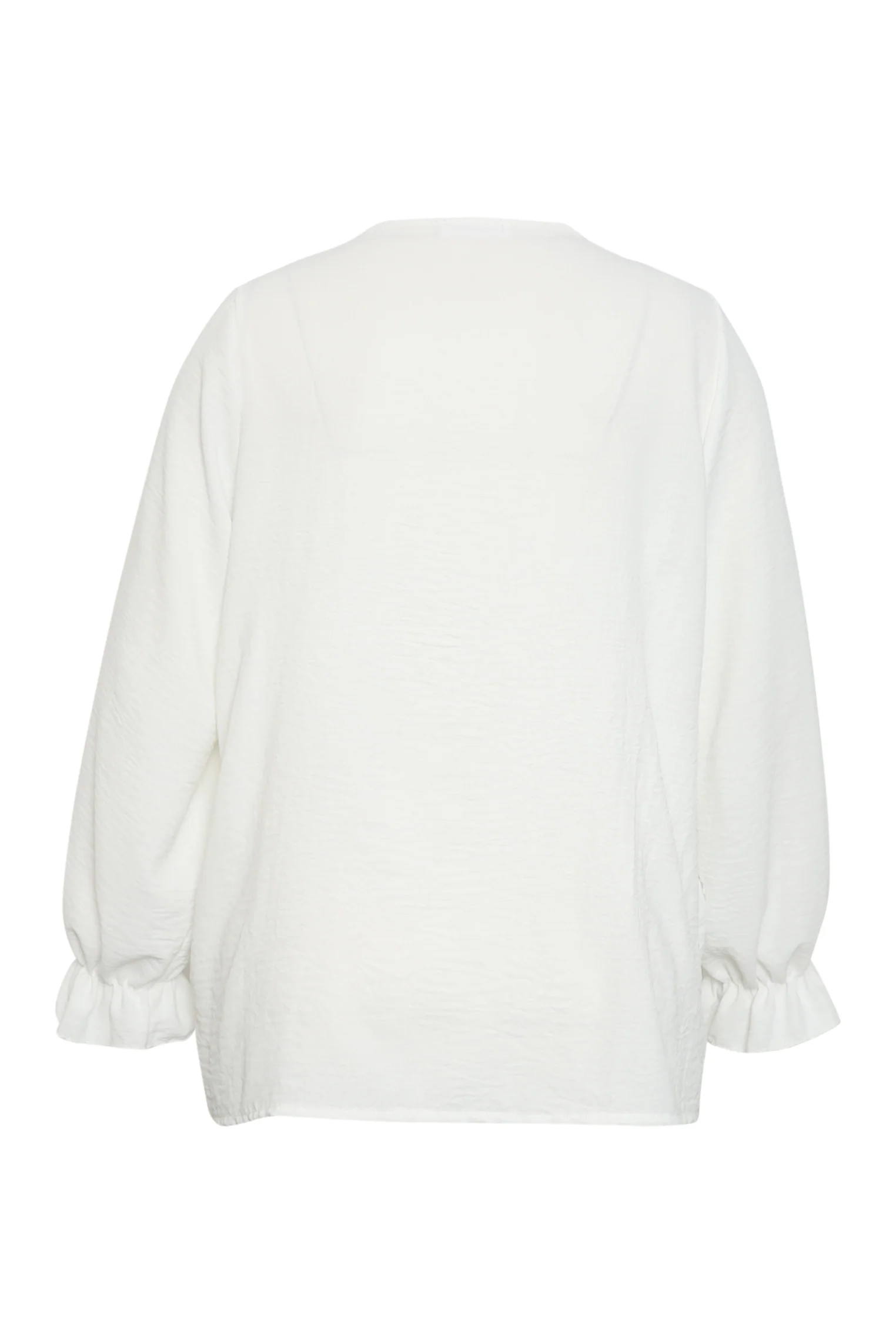 Blouse unie à volants - Image 10