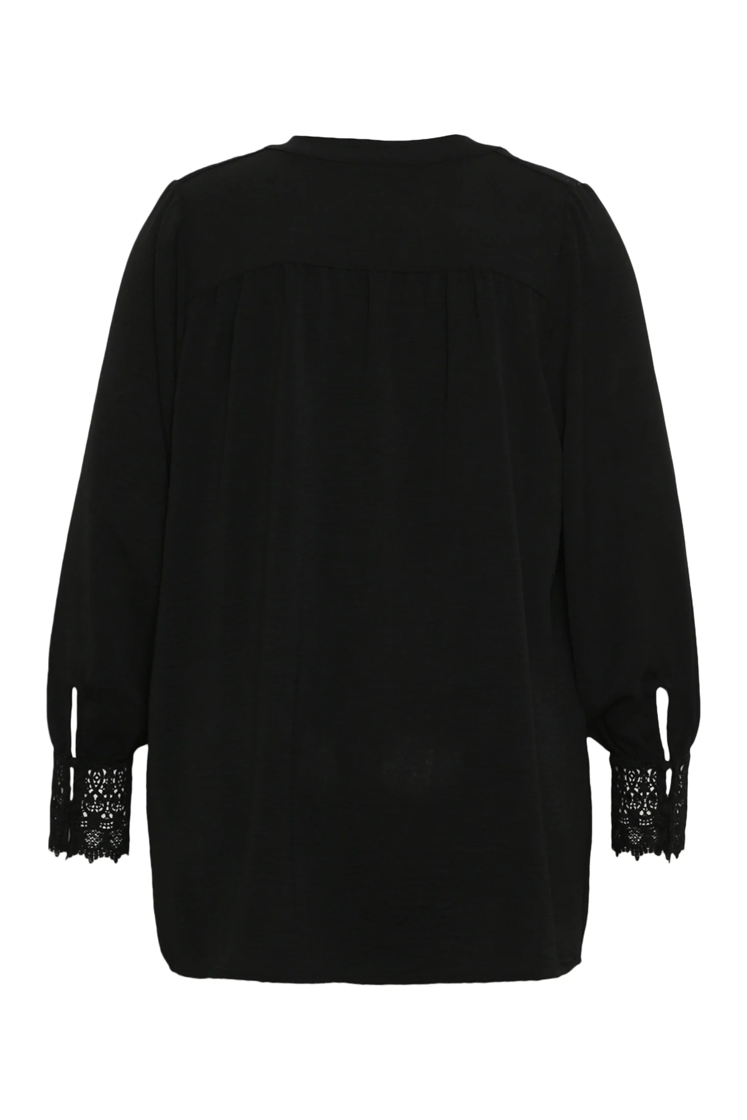 Blouse unie avec dentelle - Image 10