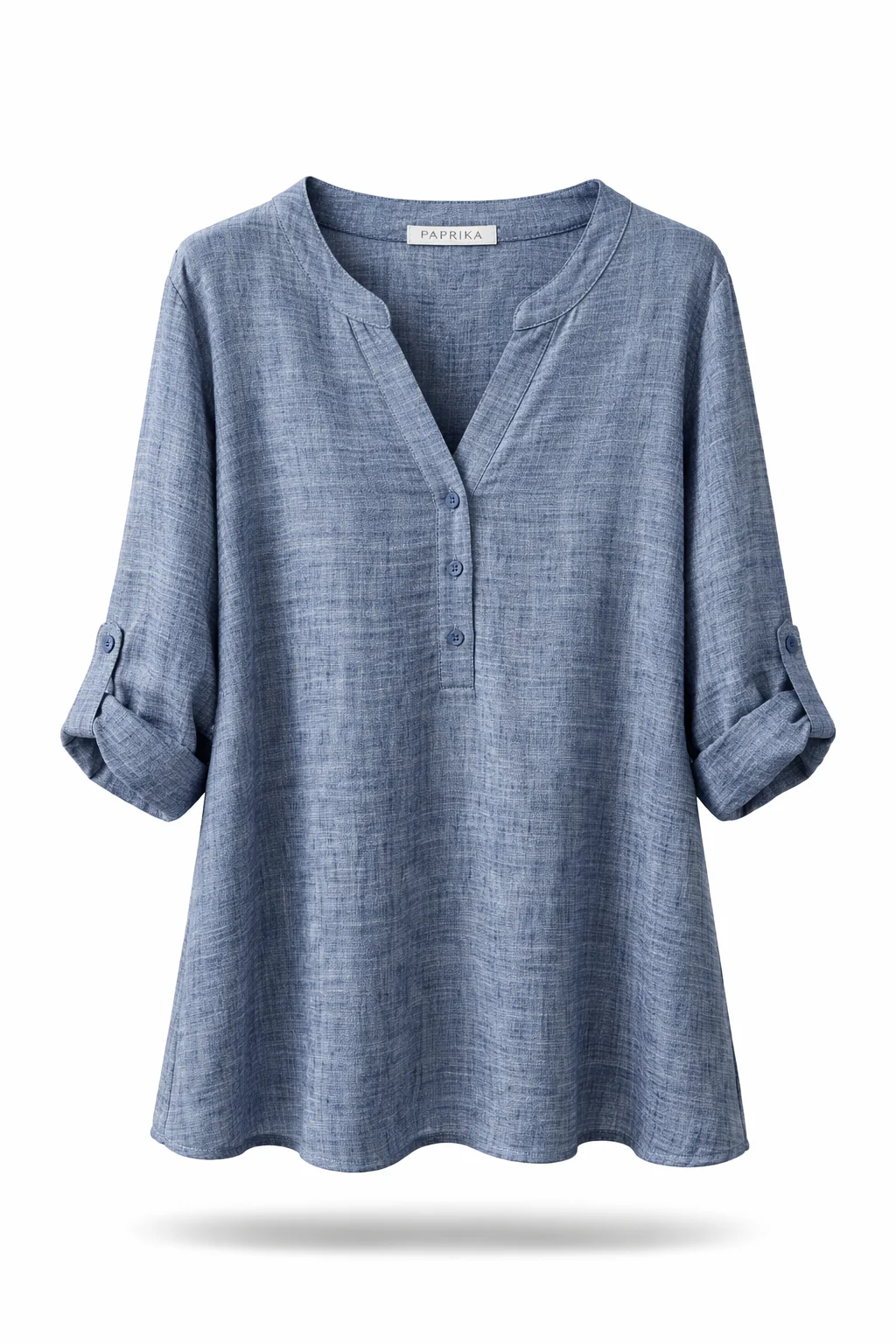 Blouse unie chinée - Image 8
