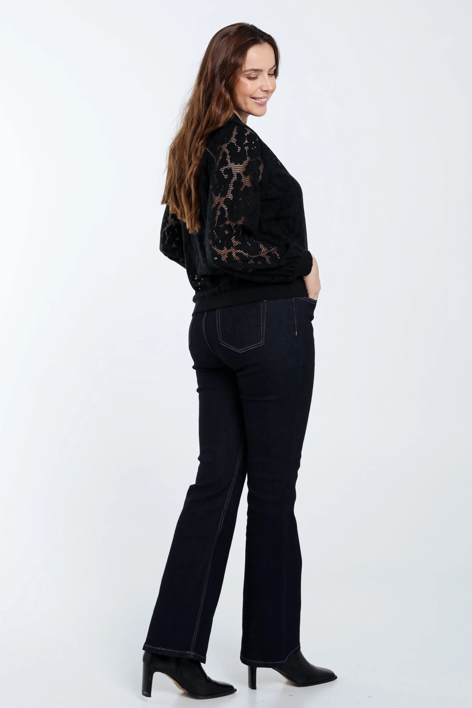 Bomber maille filet floral - Image 2