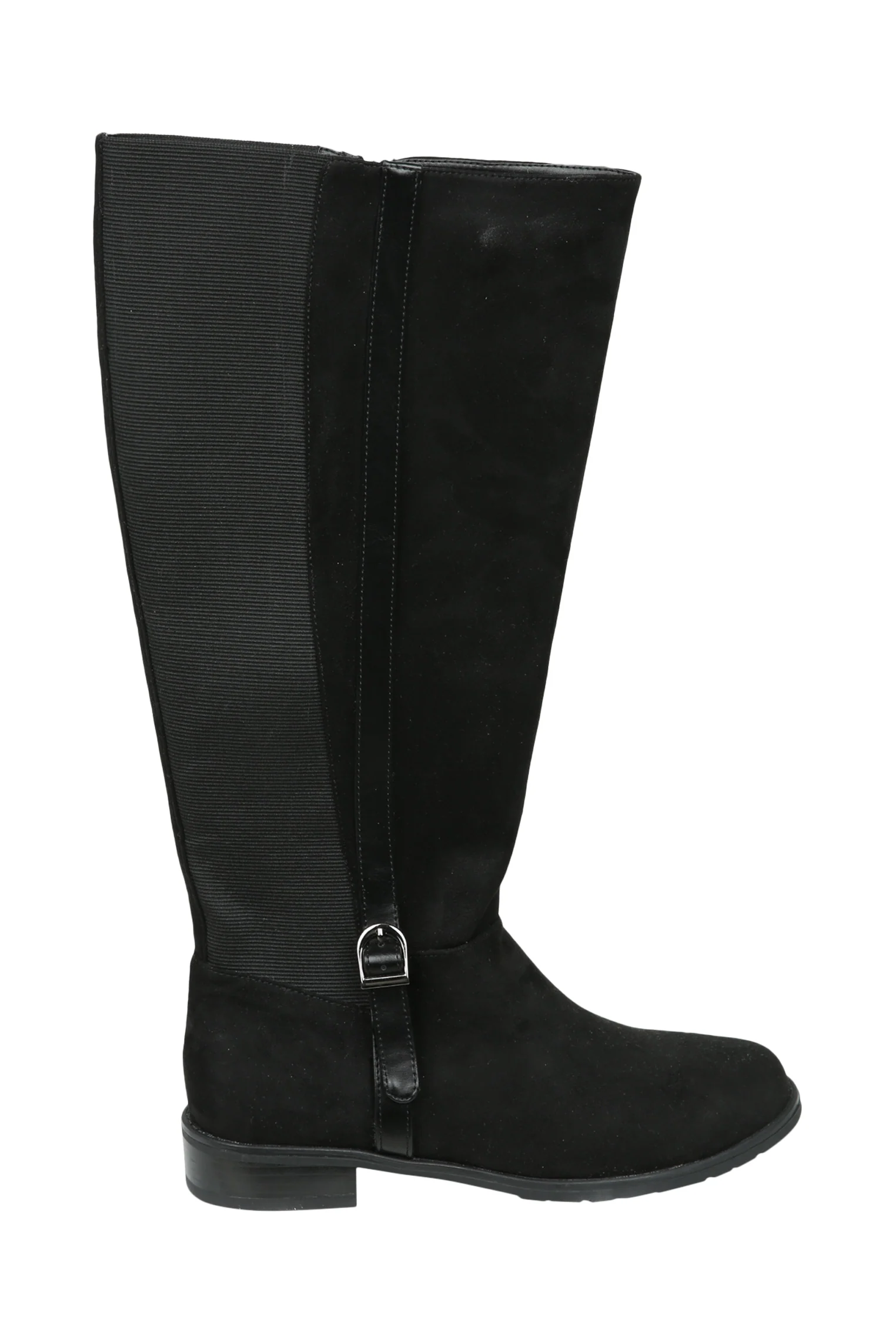 Bottes cavalières plates en suédine - Image 5