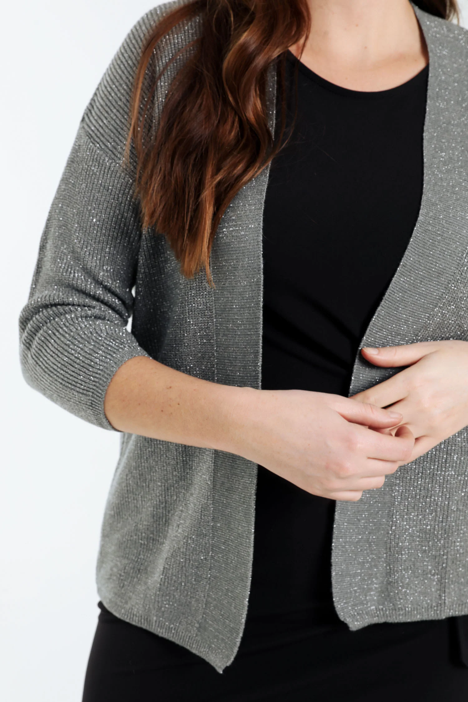 Cardigan en viscose avec lurex - Image 4