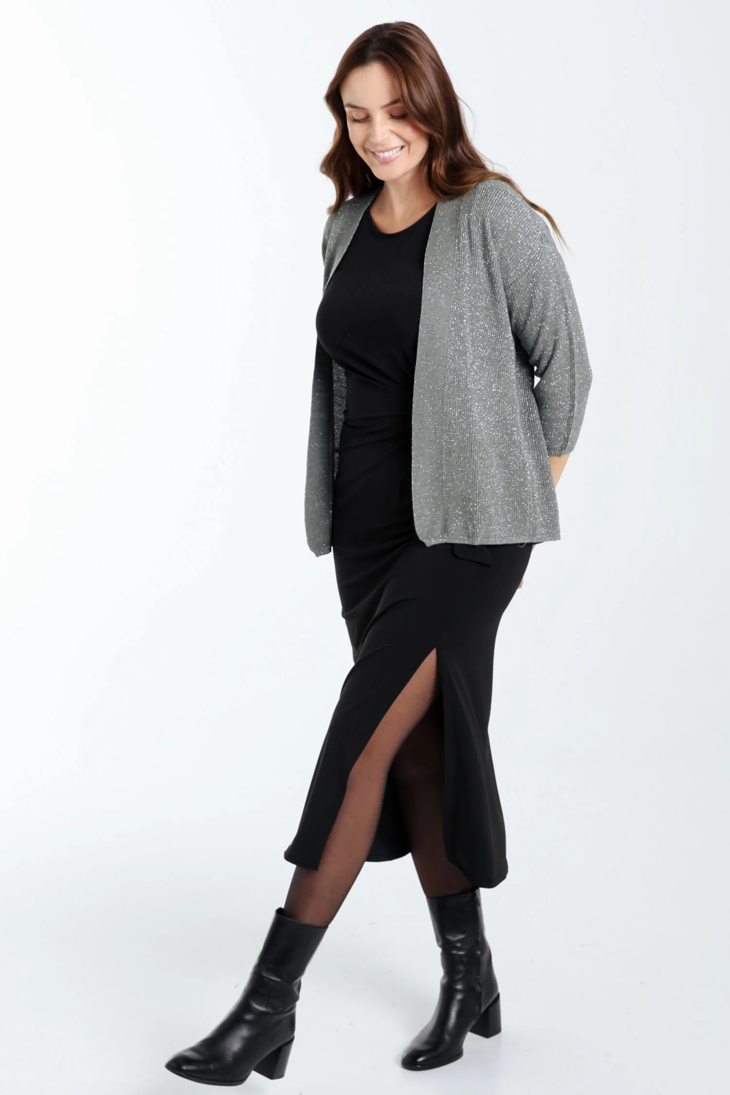 Cardigan en viscose avec lurex - Image 8