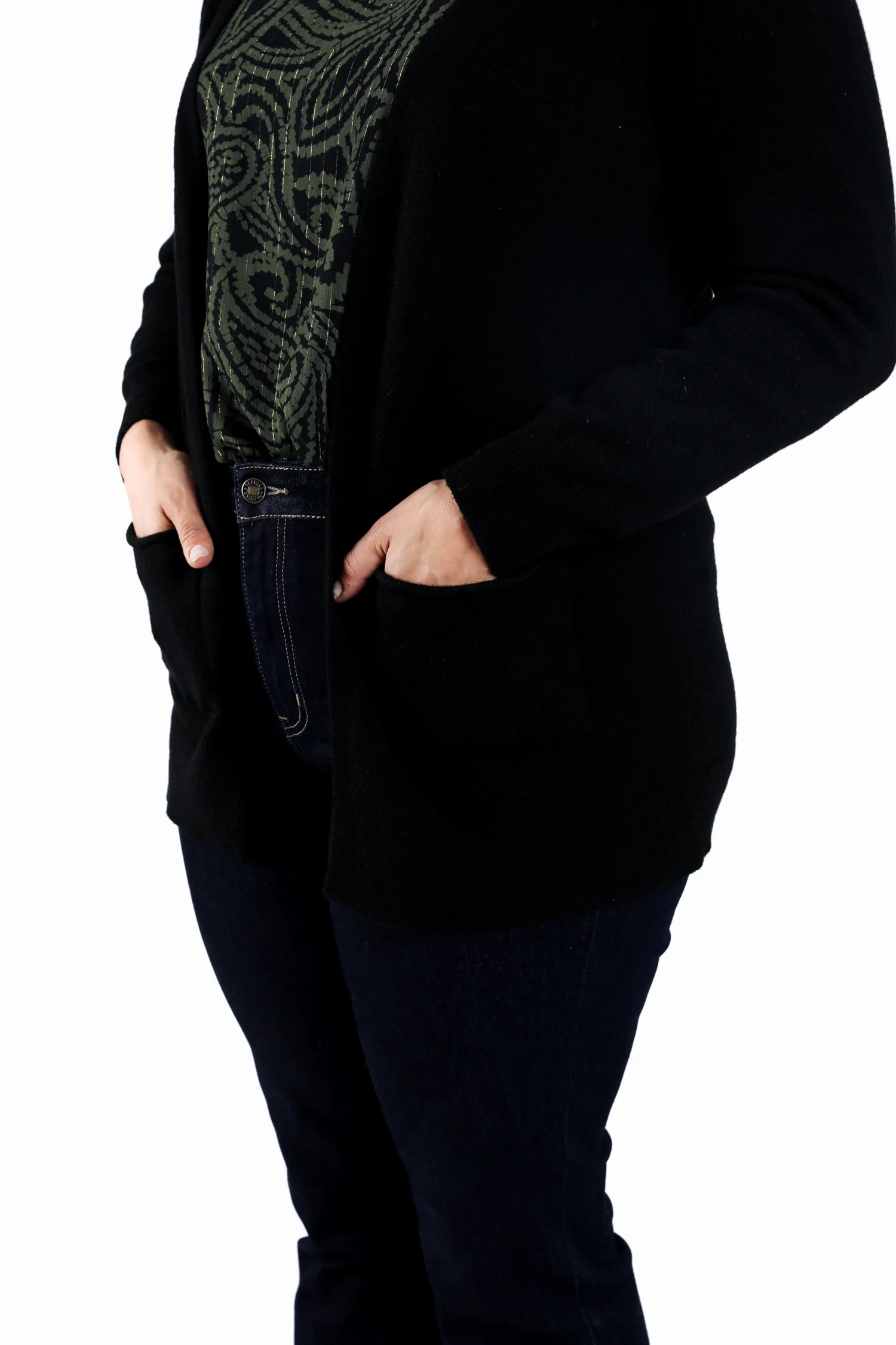 Cardigan en viscose uni - Image 5