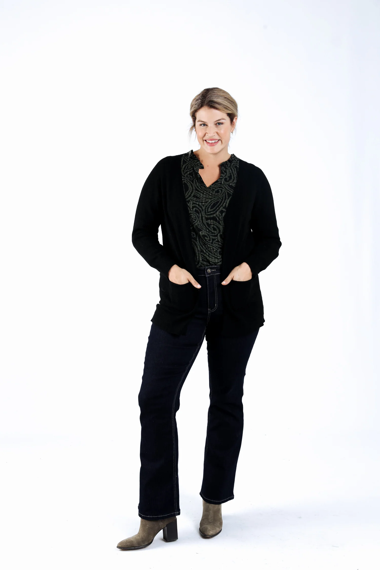 Cardigan en viscose uni - Image 6
