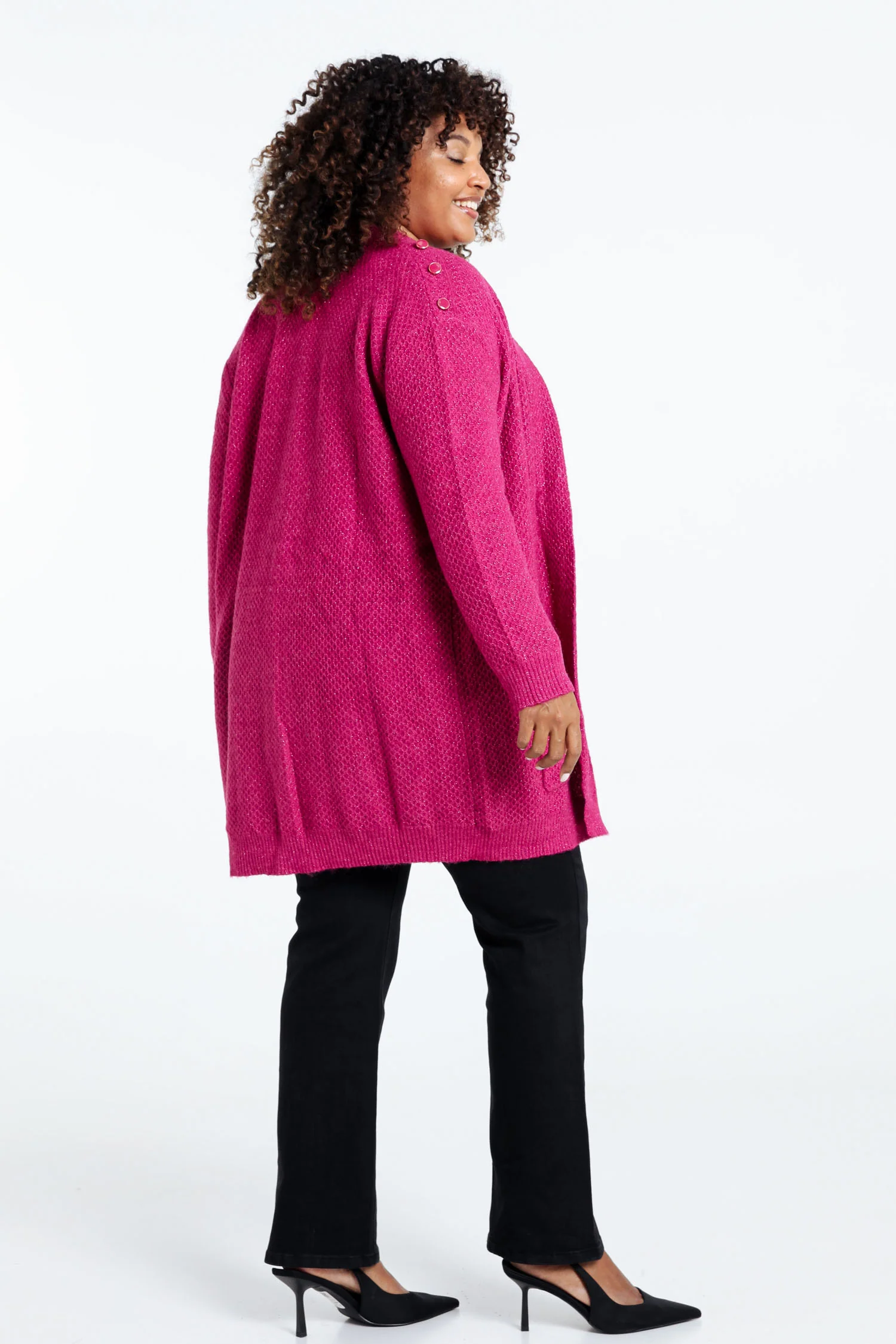 Cardigan long détail bouton - Image 13
