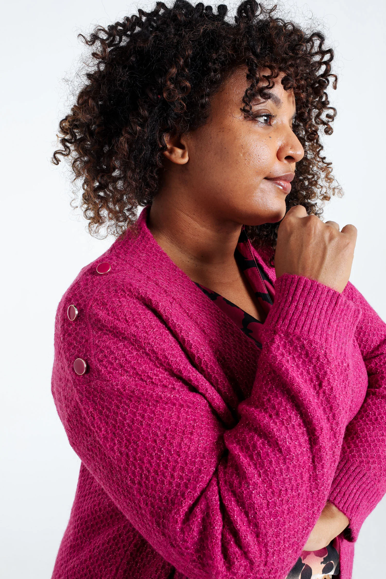 Cardigan long détail bouton - Image 14