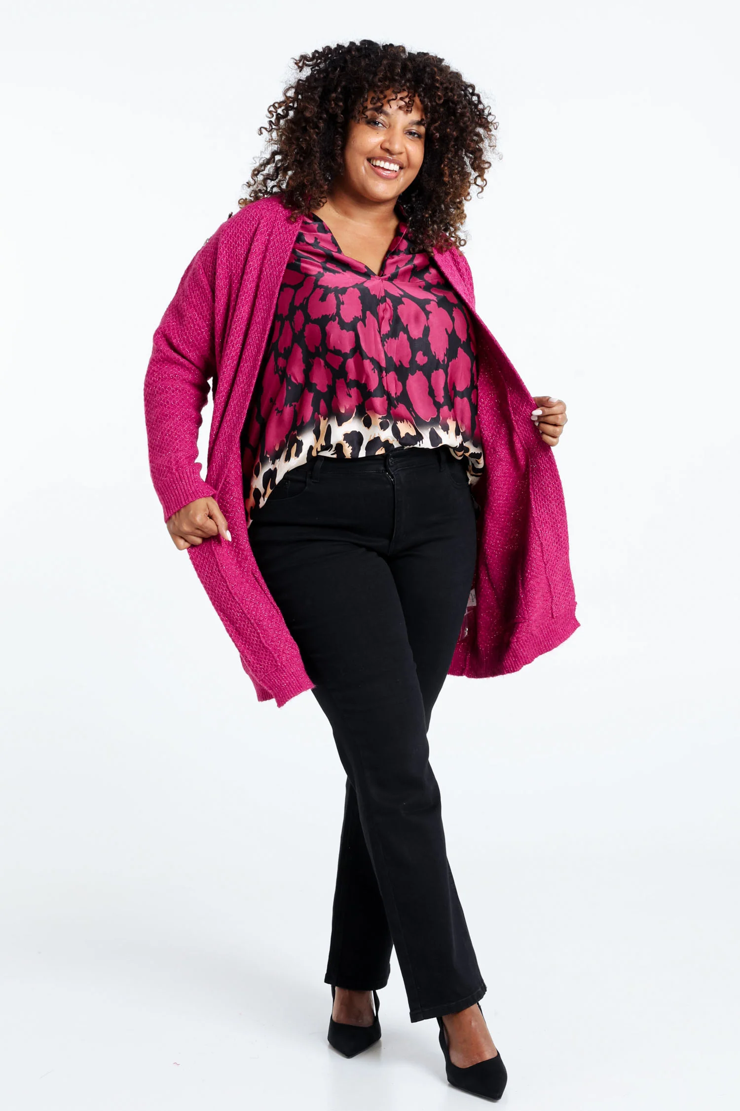 Cardigan long détail bouton - Image 18