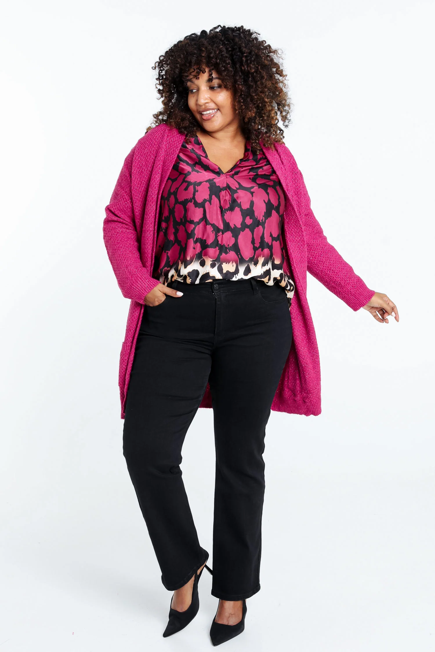 Cardigan long détail bouton - Image 20