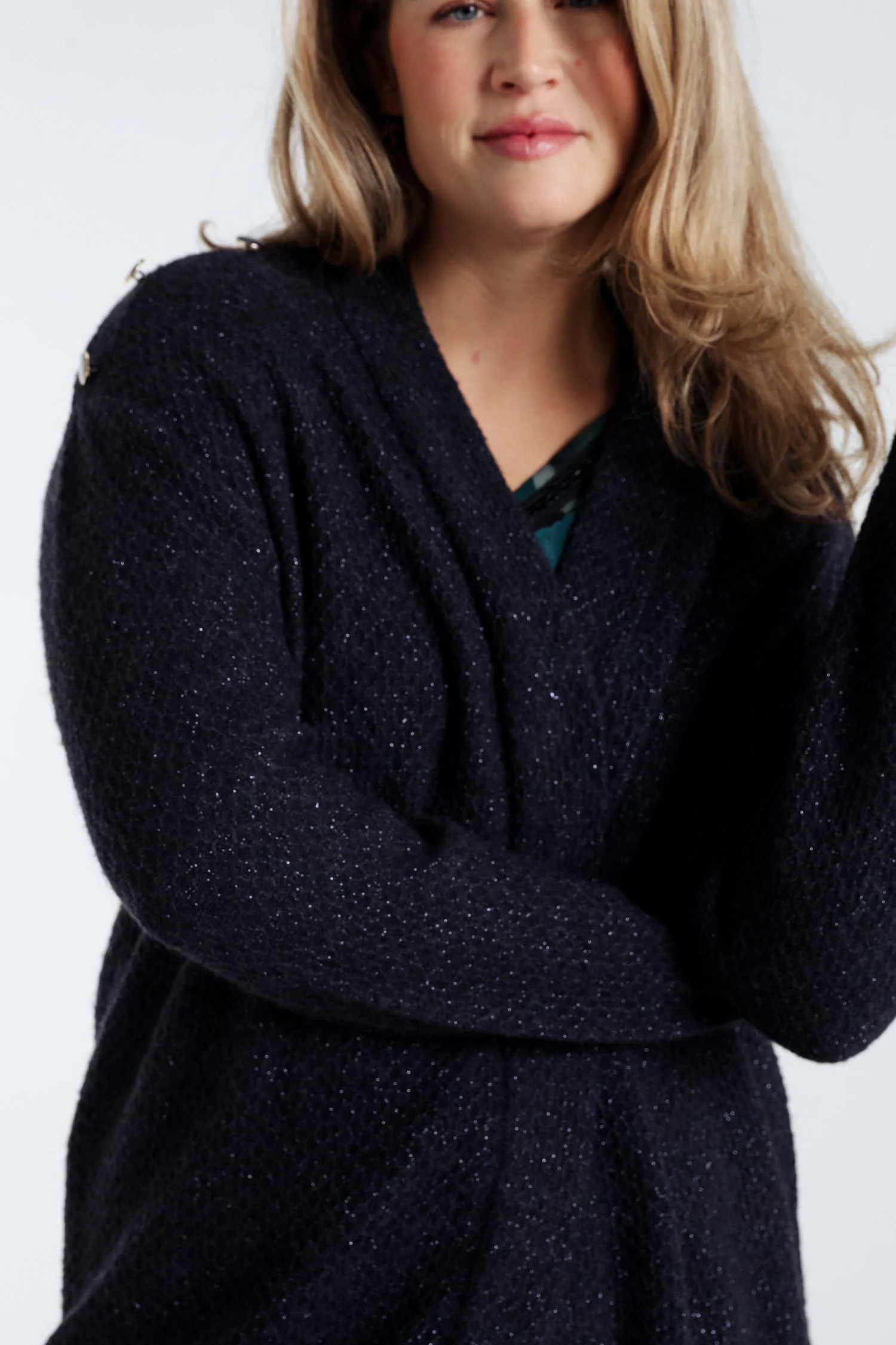 Cardigan long détail bouton - Image 6