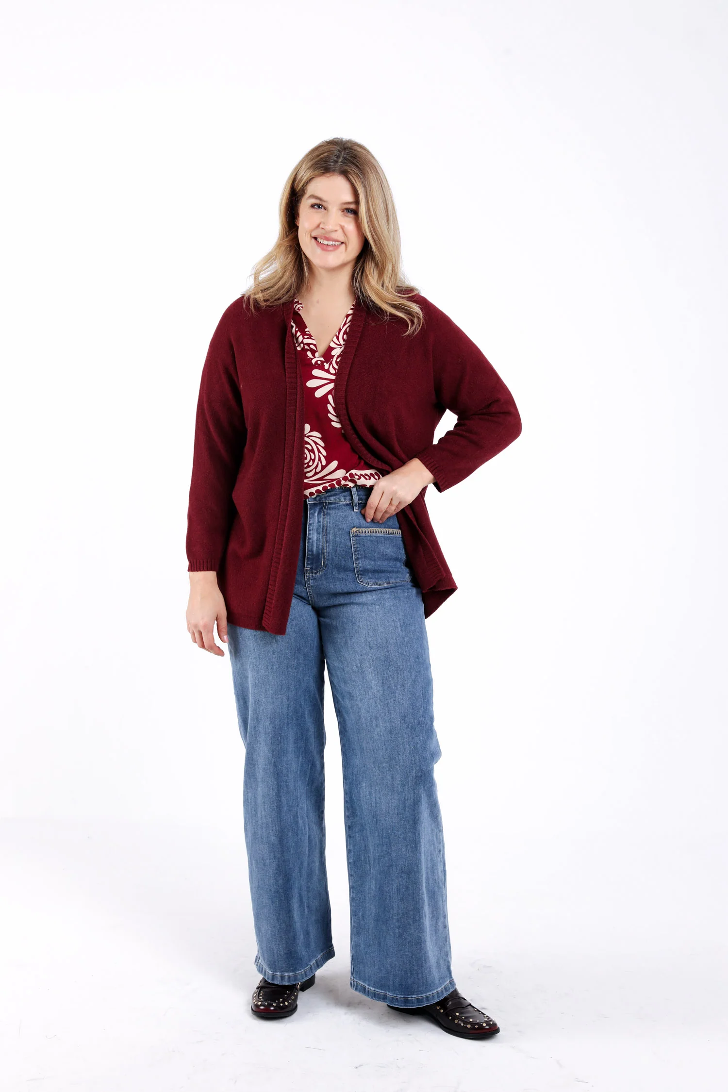 Cardigan long en viscose uni - Image 5