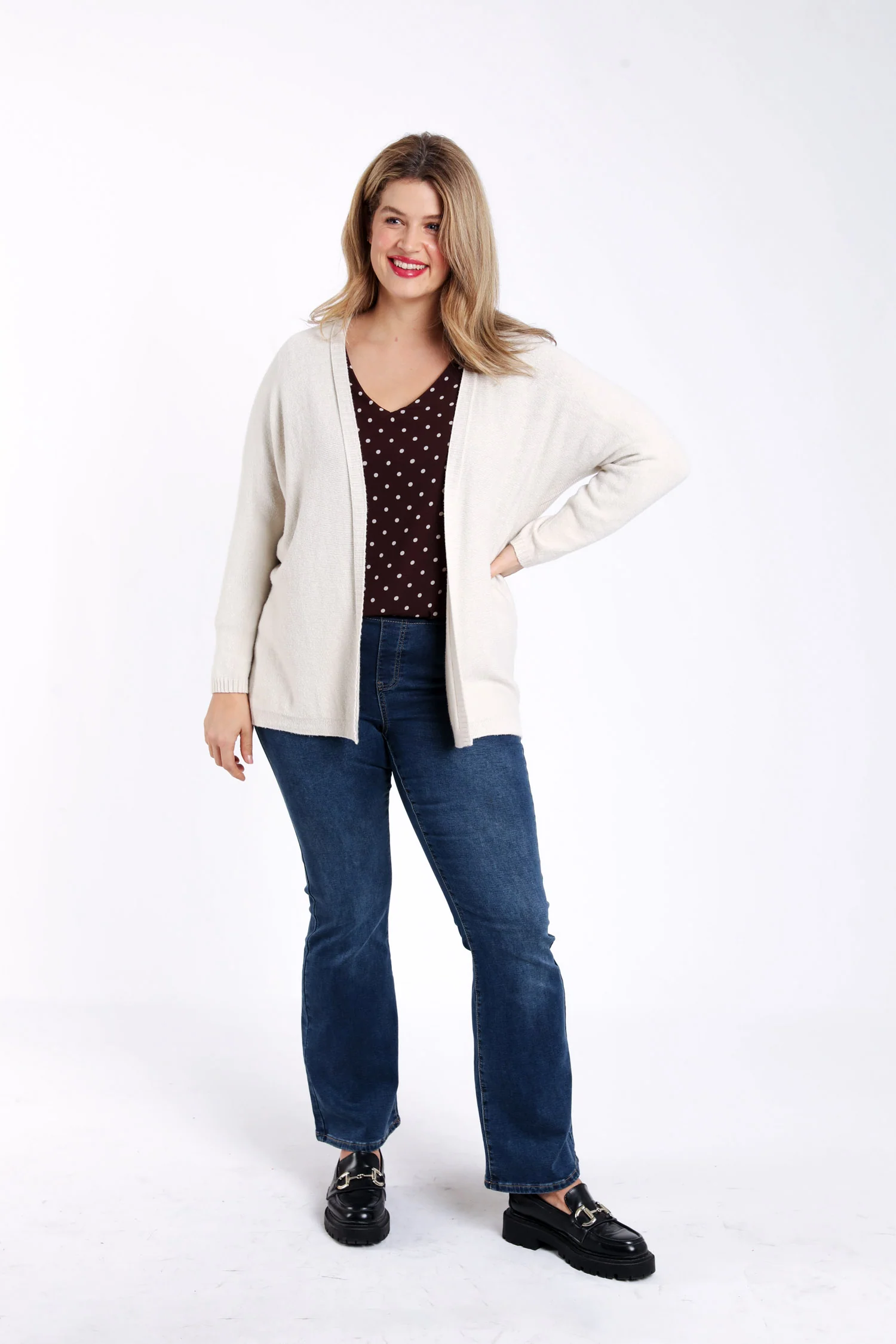 Cardigan long en viscose uni - Image 4